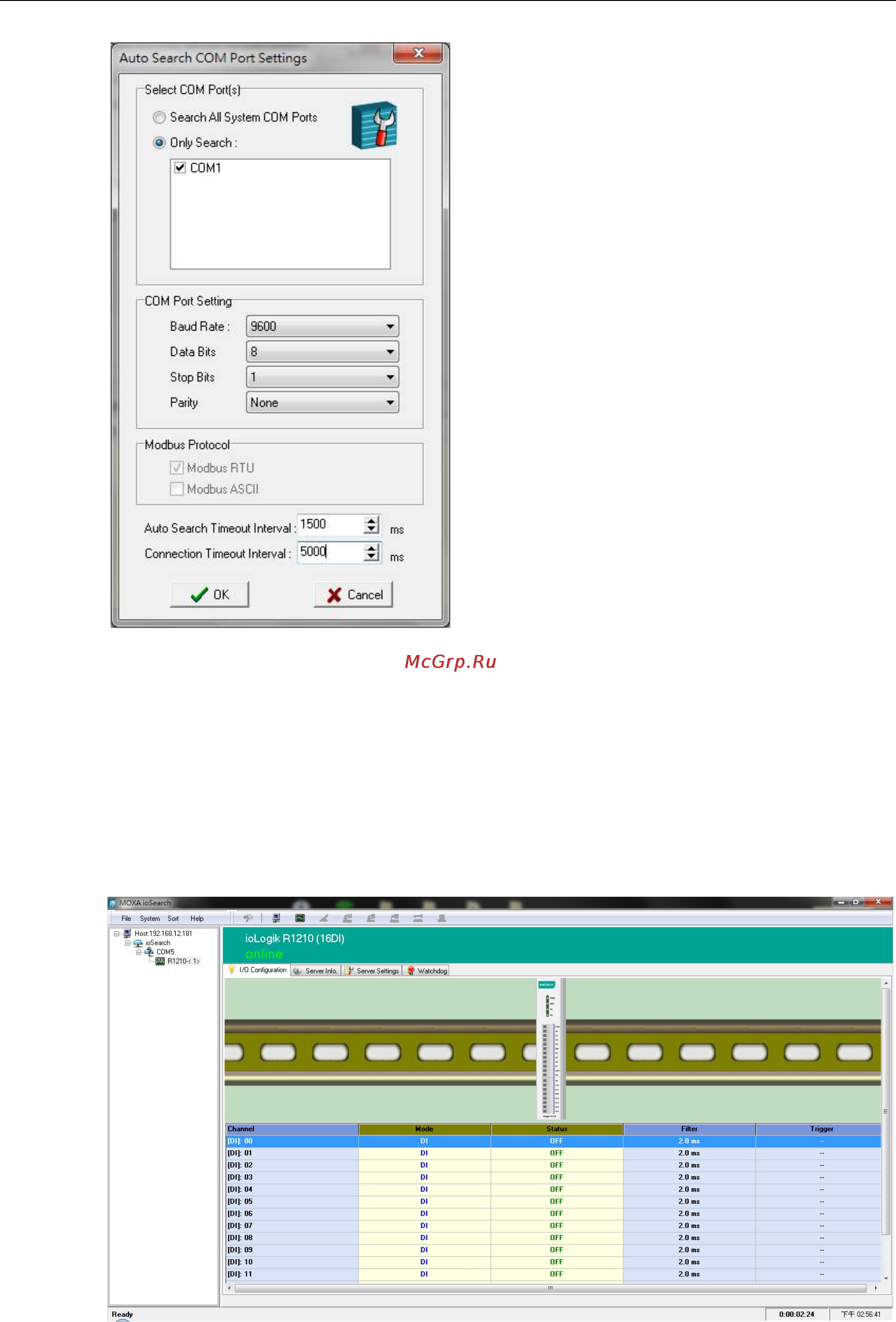 Moxa ioLogik R1240 [28/64] Iologik r1200 series using iosearch