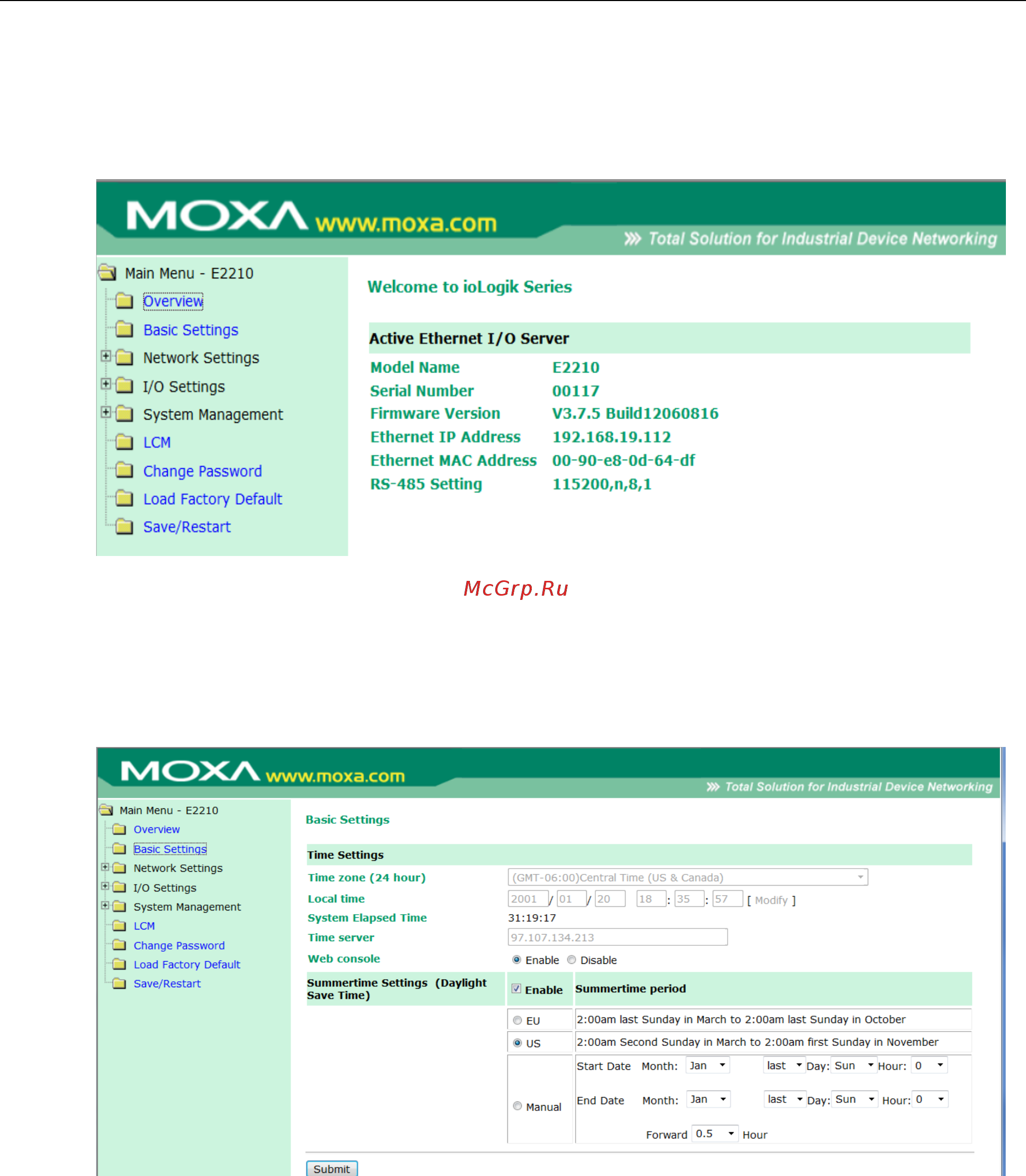 Moxa ioLogik E2210-T [105/263] Overview