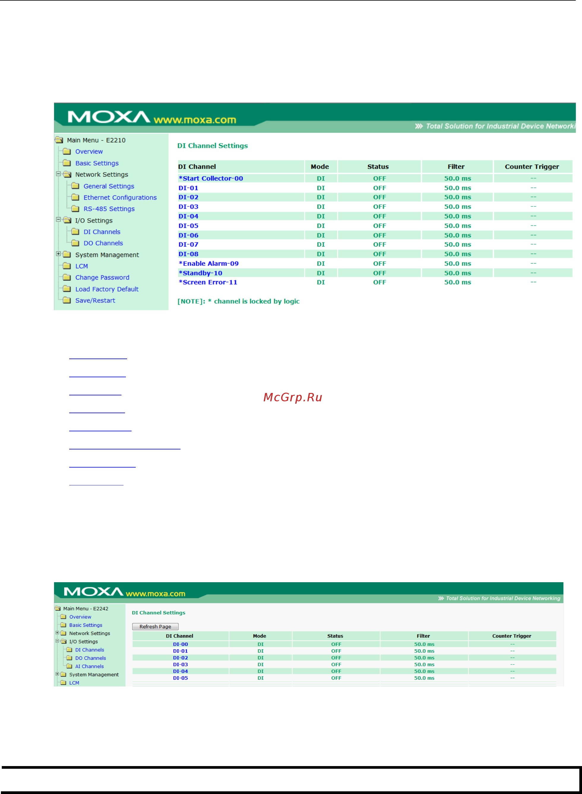 Moxa ioLogik E2262 [107/263] I o settings