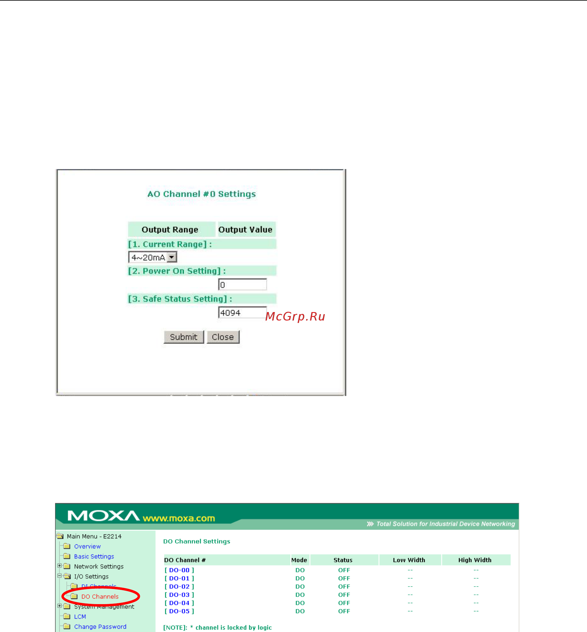 Moxa ioLogik E2212-T [111/263] Iologik e2200 series using the web console
