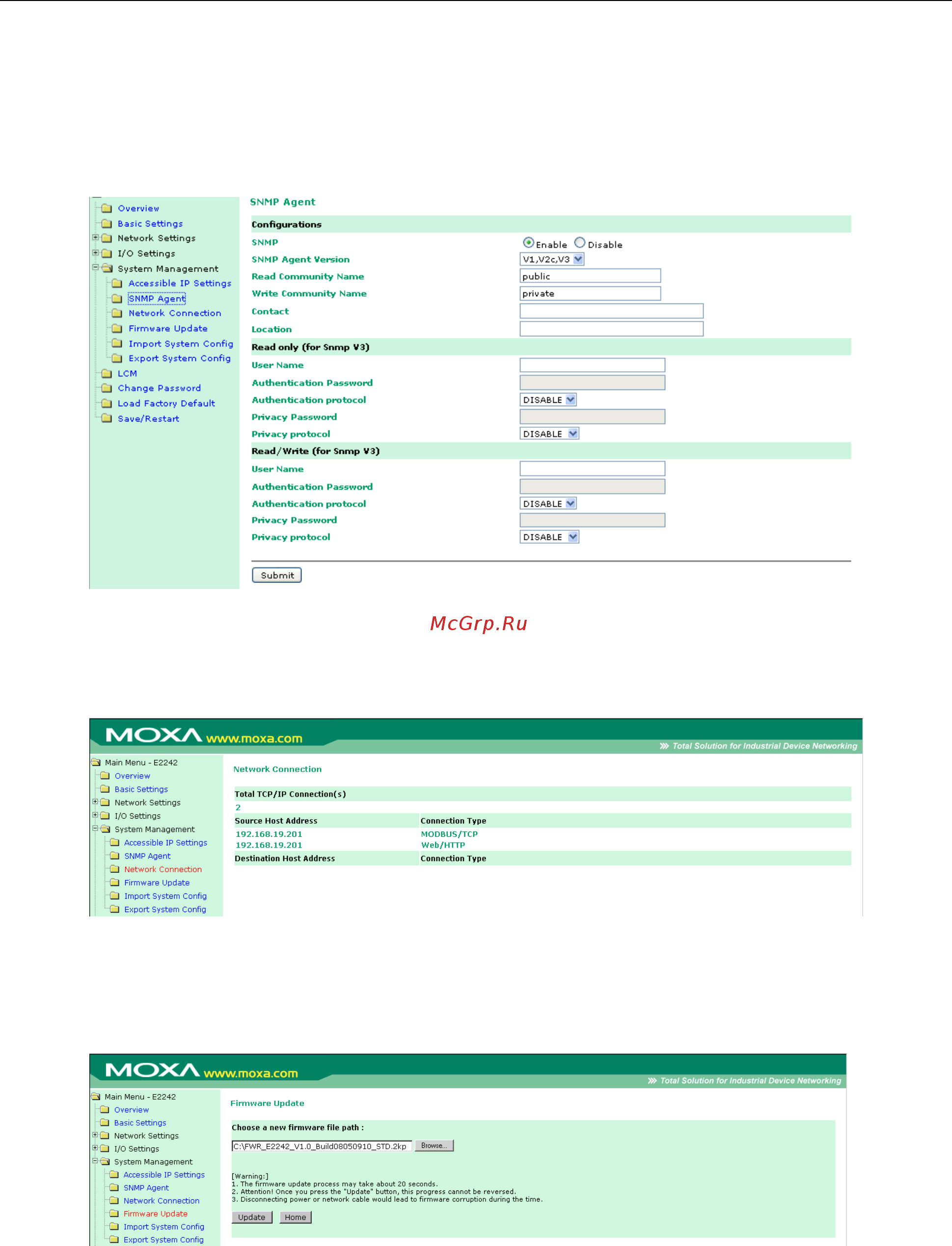 Moxa ioLogik E2210-T [116/263] Iologik e2200 series using the web console
