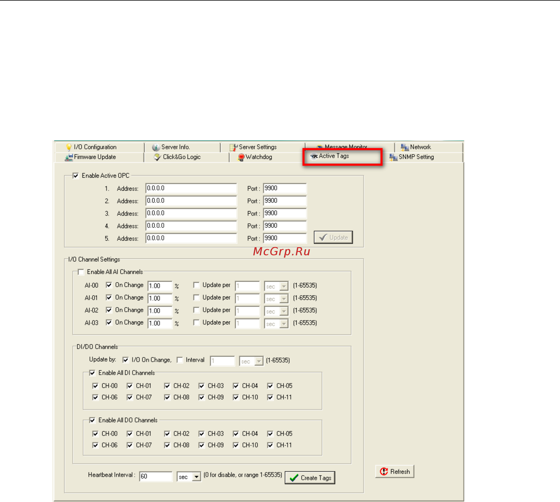 Moxa ioLogik E2212-T [128/263] Tag generation