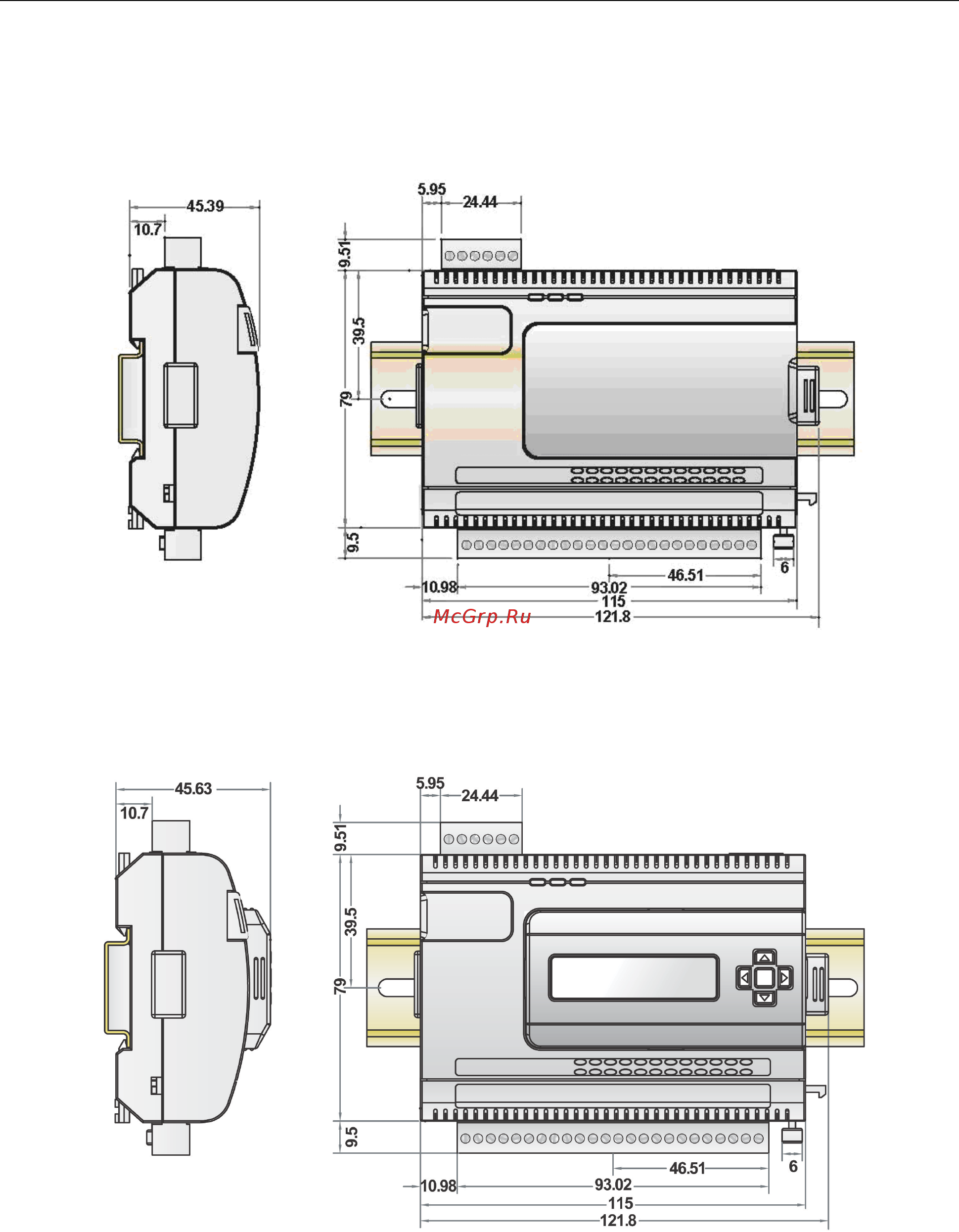 Moxa ioLogik E2210 [17/263] Physical dimensions