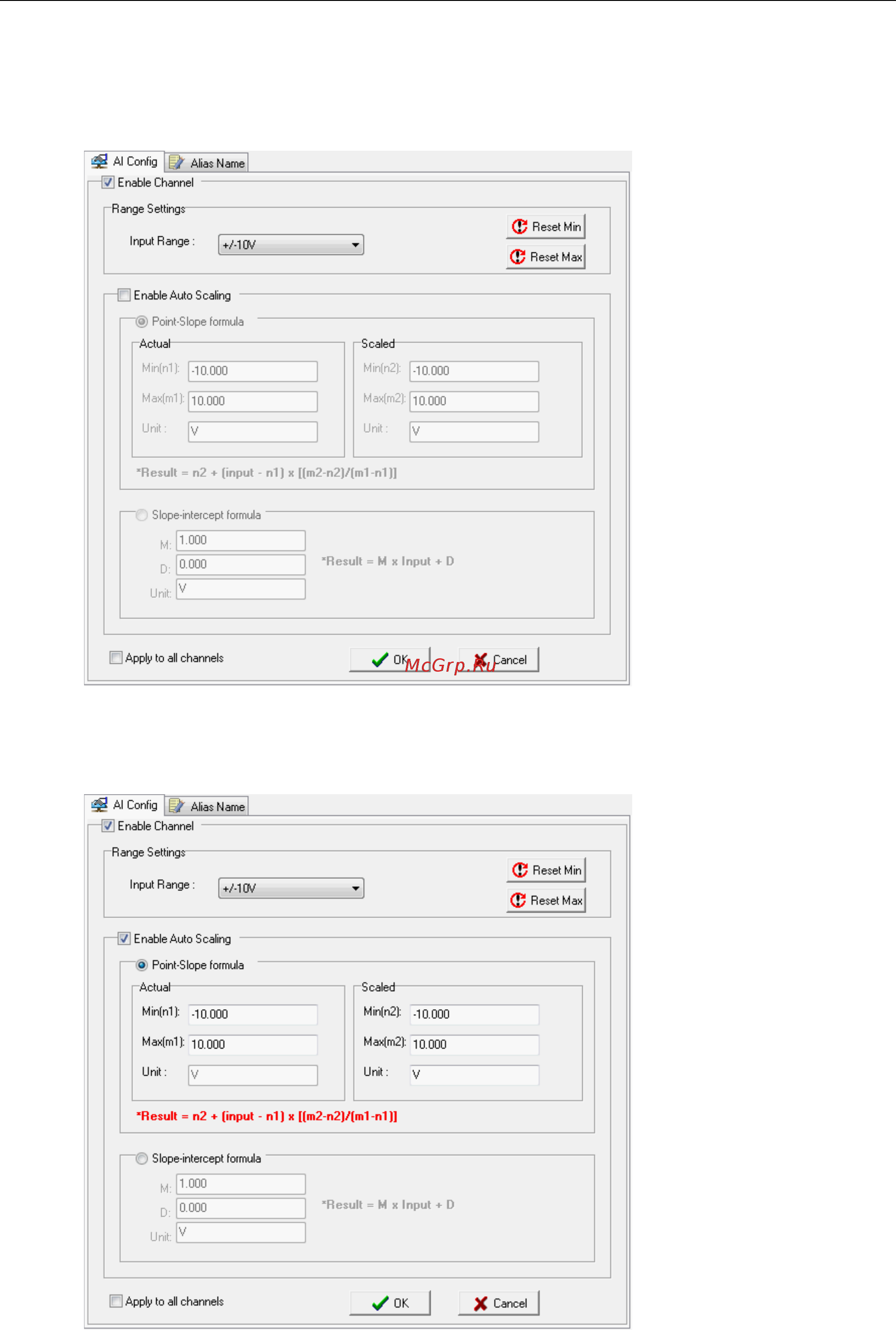 Moxa ioLogik E2210-T [47/263] Configuring analog input channels