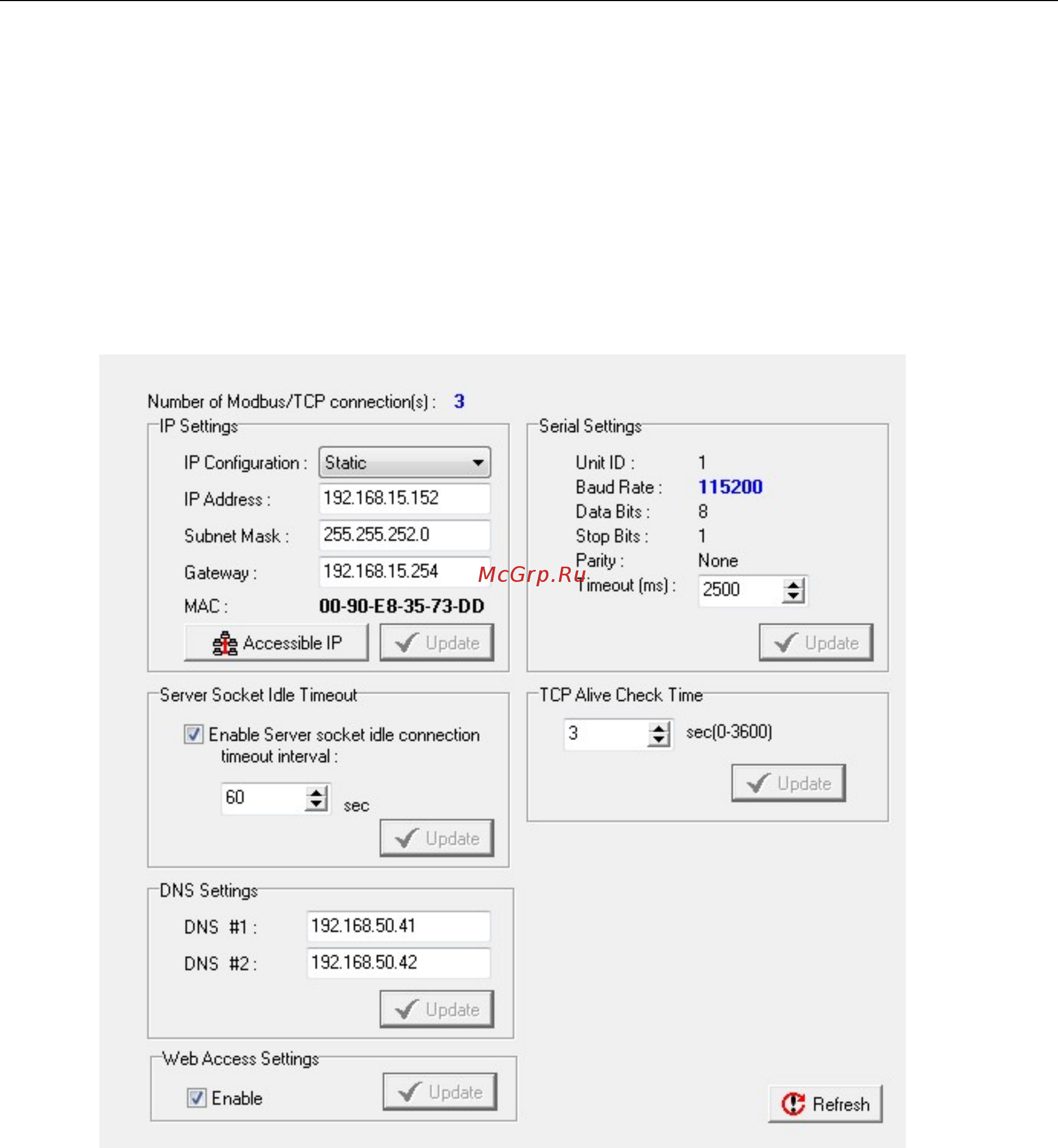 Moxa ioLogik E2210 [60/263] Network tab