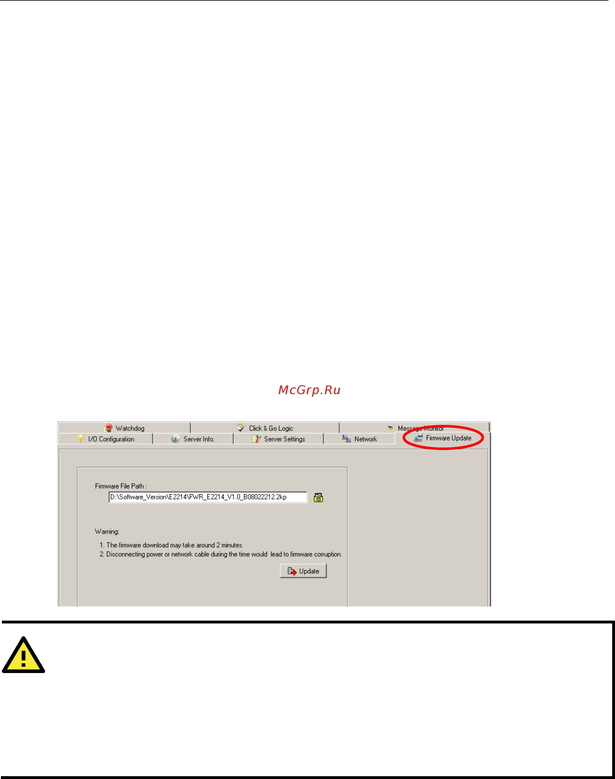 Moxa ioLogik E2262-T [61/263] Firmware update tab
