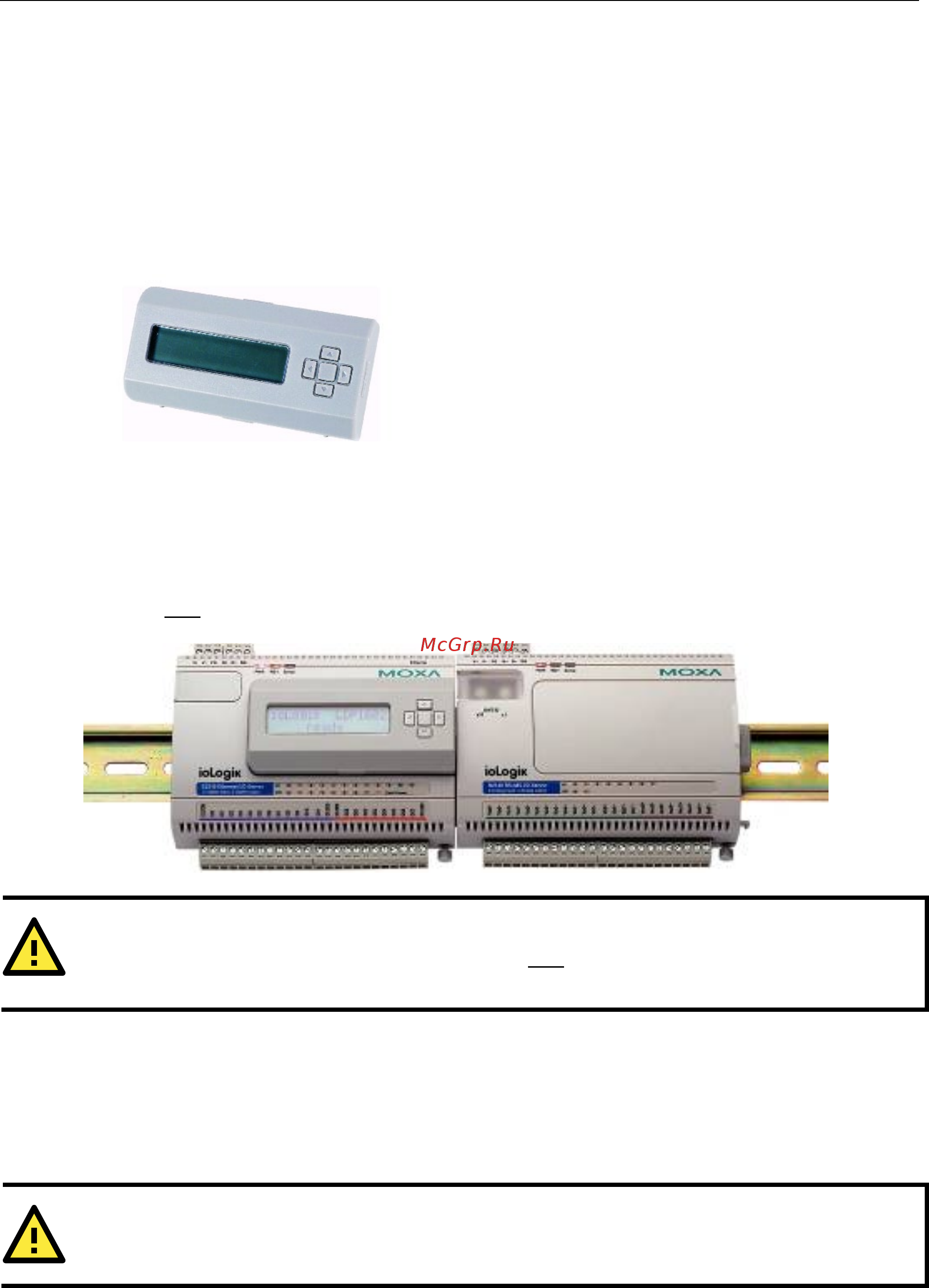 Moxa ioLogik E2210-T [12/90] Optional liquid crystal display module lcm