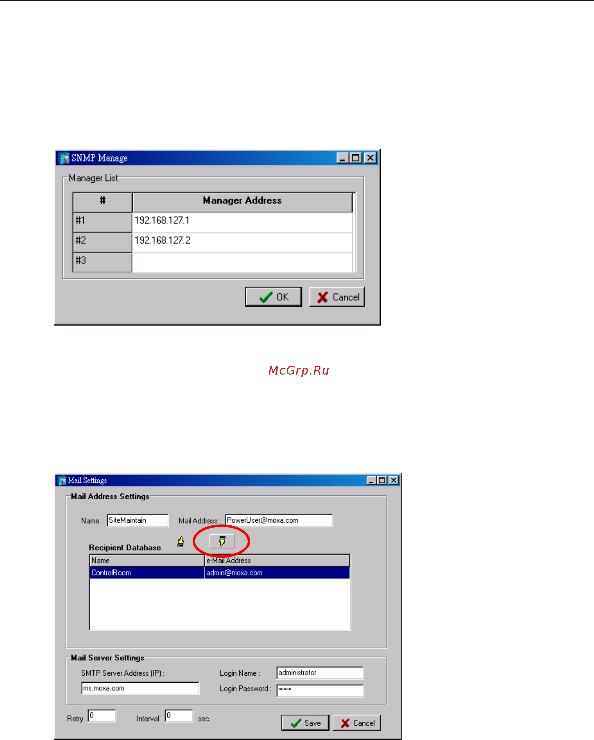 Moxa ioLogik E2260 [27/90] Snmp trap server