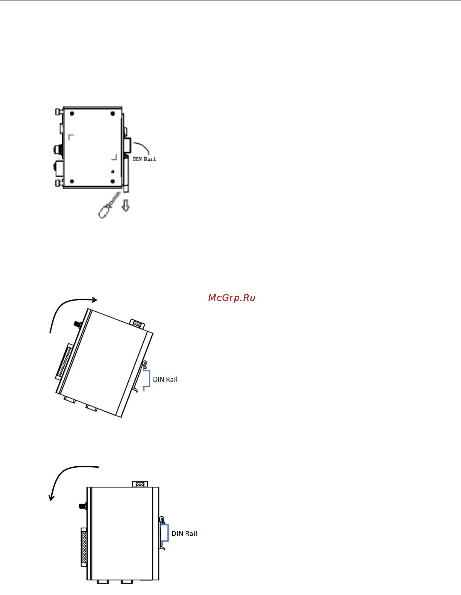 Moxa ioPAC 8500-9-RJ45-C-T [17/69] Removing iopac 8020 c series from the din rail