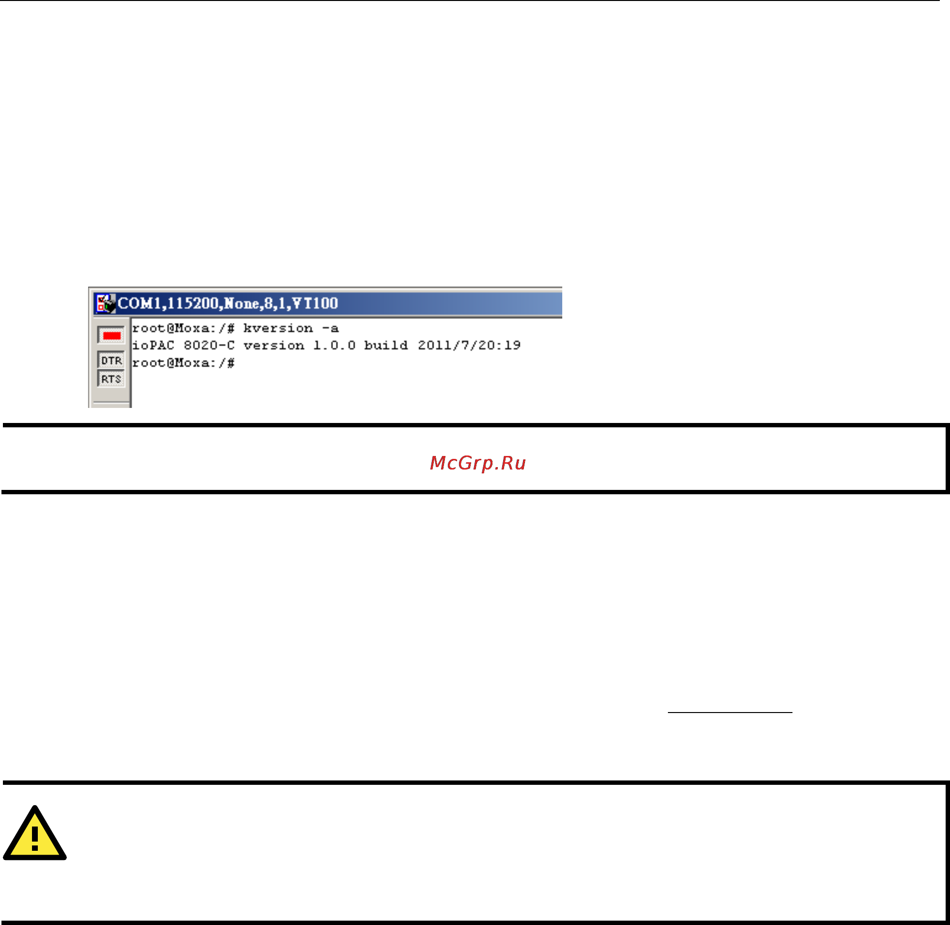 Moxa ioPAC 8020-9-M12-C-T [32/69] Attention