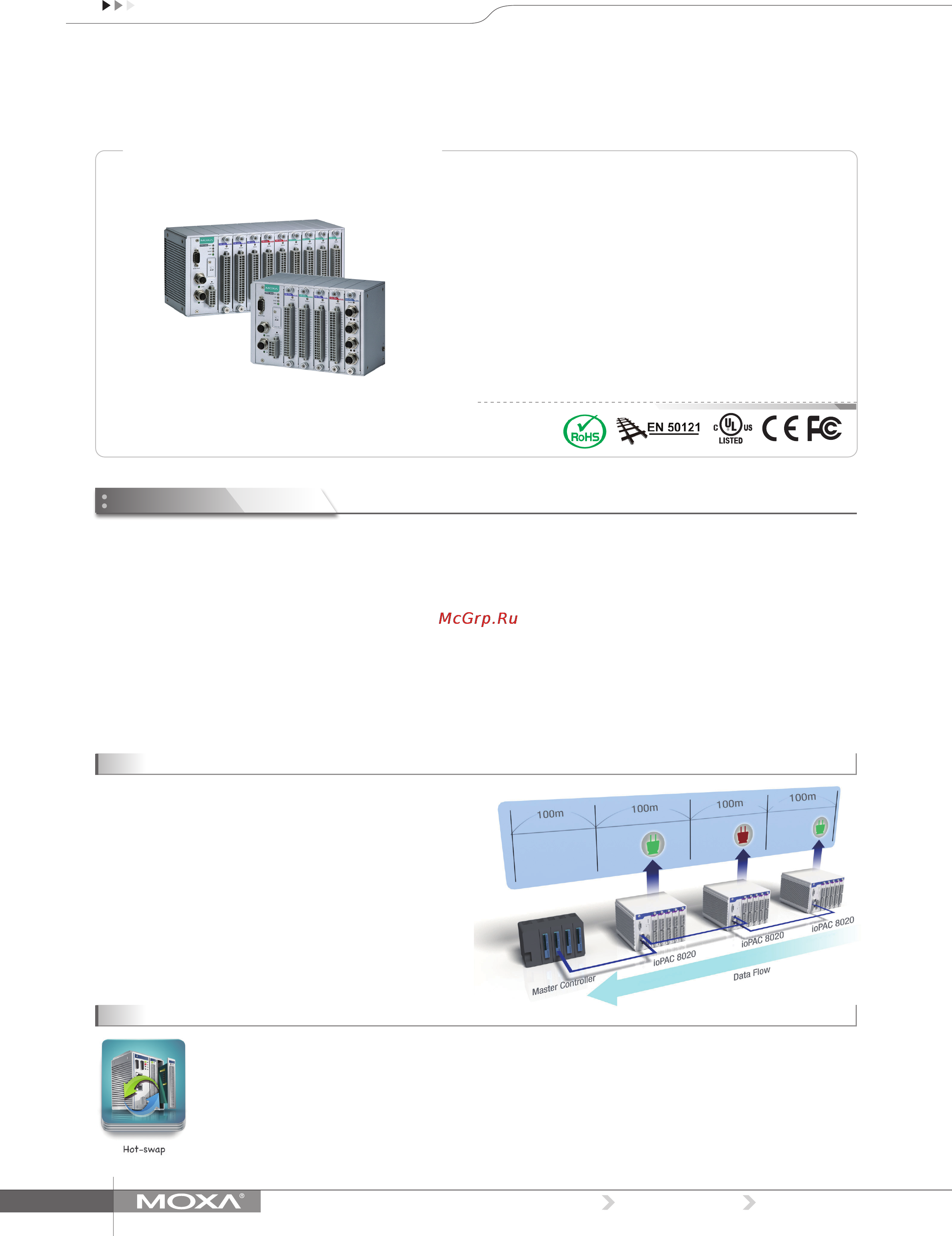 Moxa ioPAC 8020-5-M12-C-T Технические характеристики онлайн
