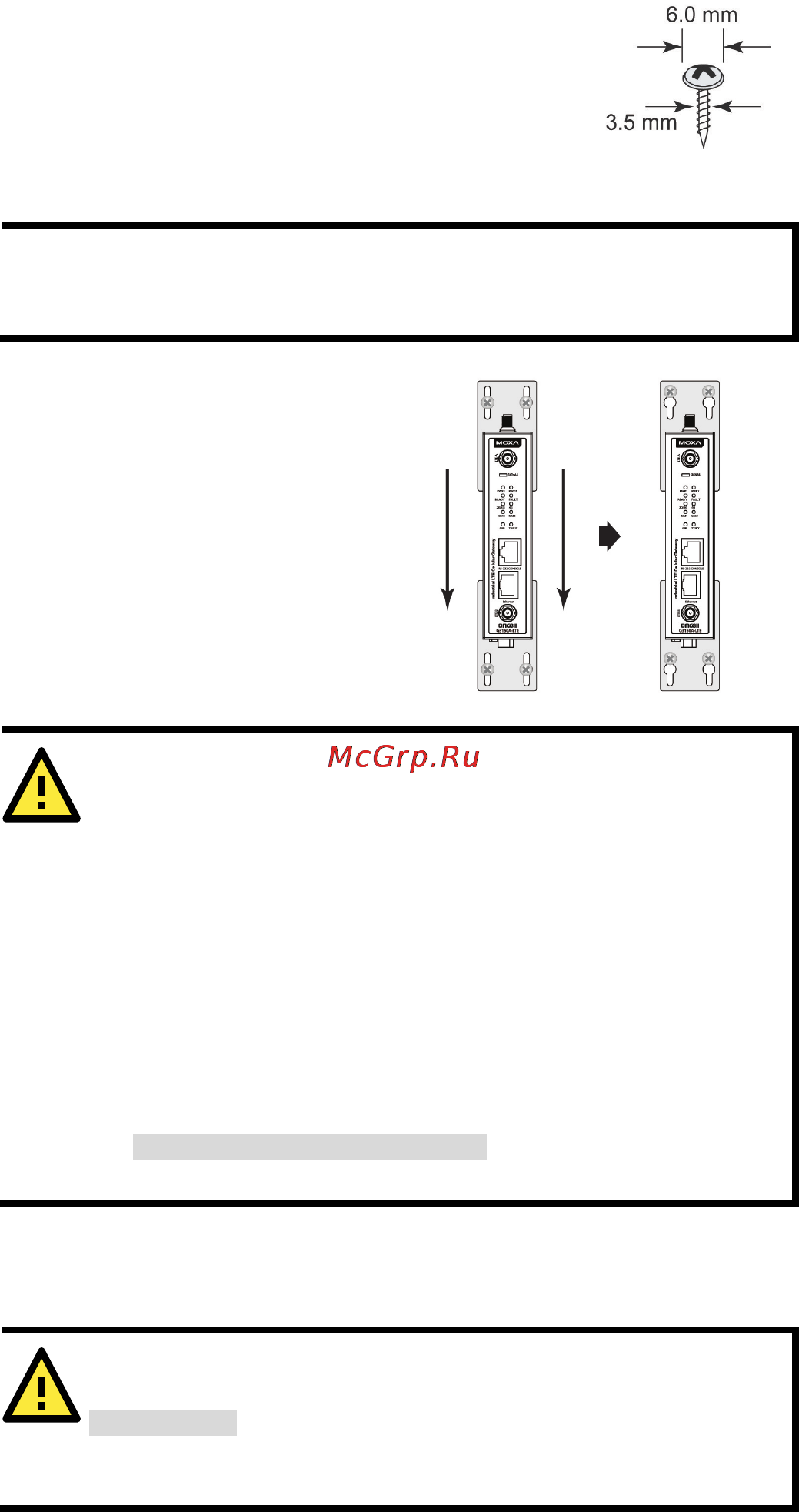 Moxa OnCell G3150A-LTE-EU [7/14] Wiring requirements
