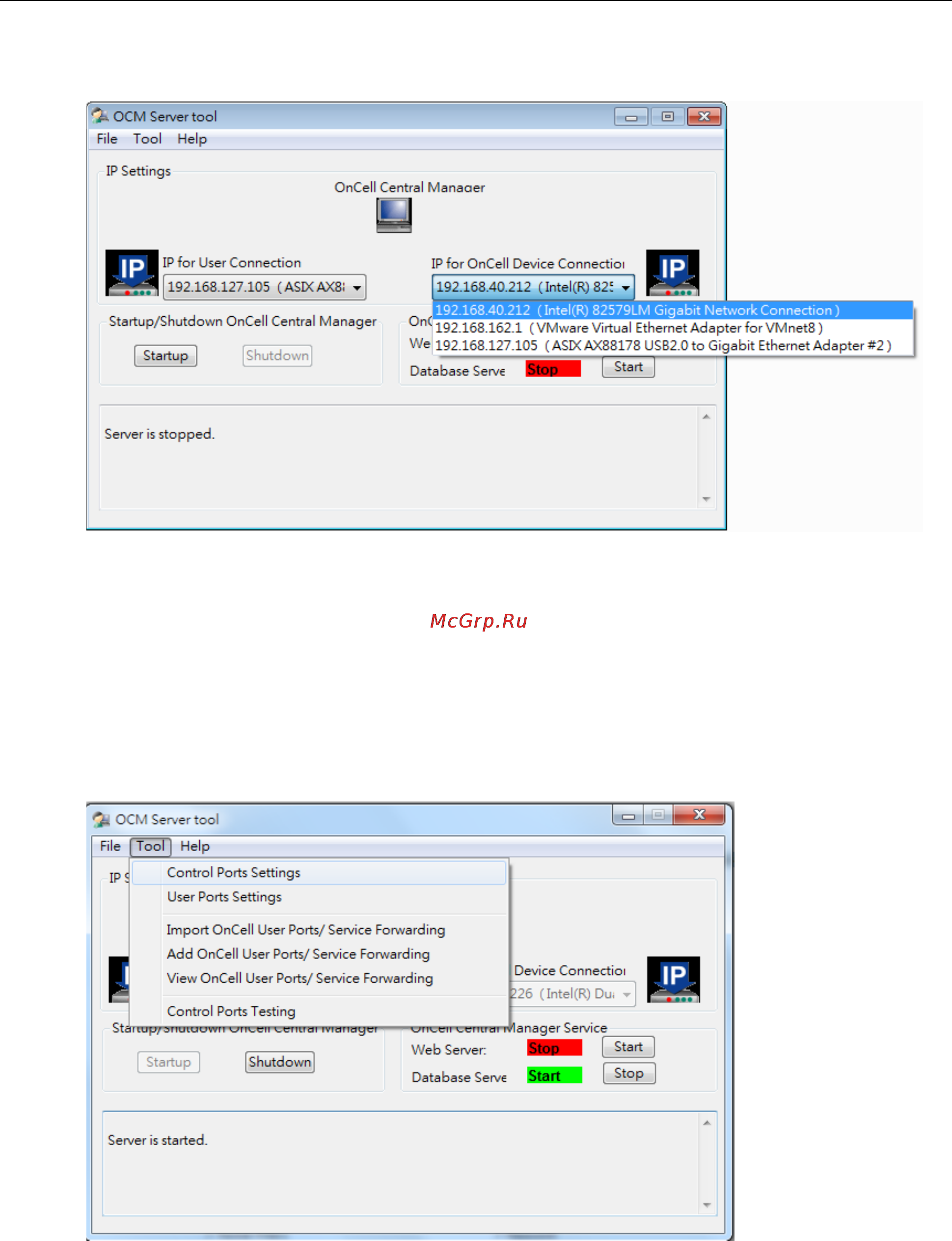 Moxa OnCell G3110-T [13/34] Control port settings