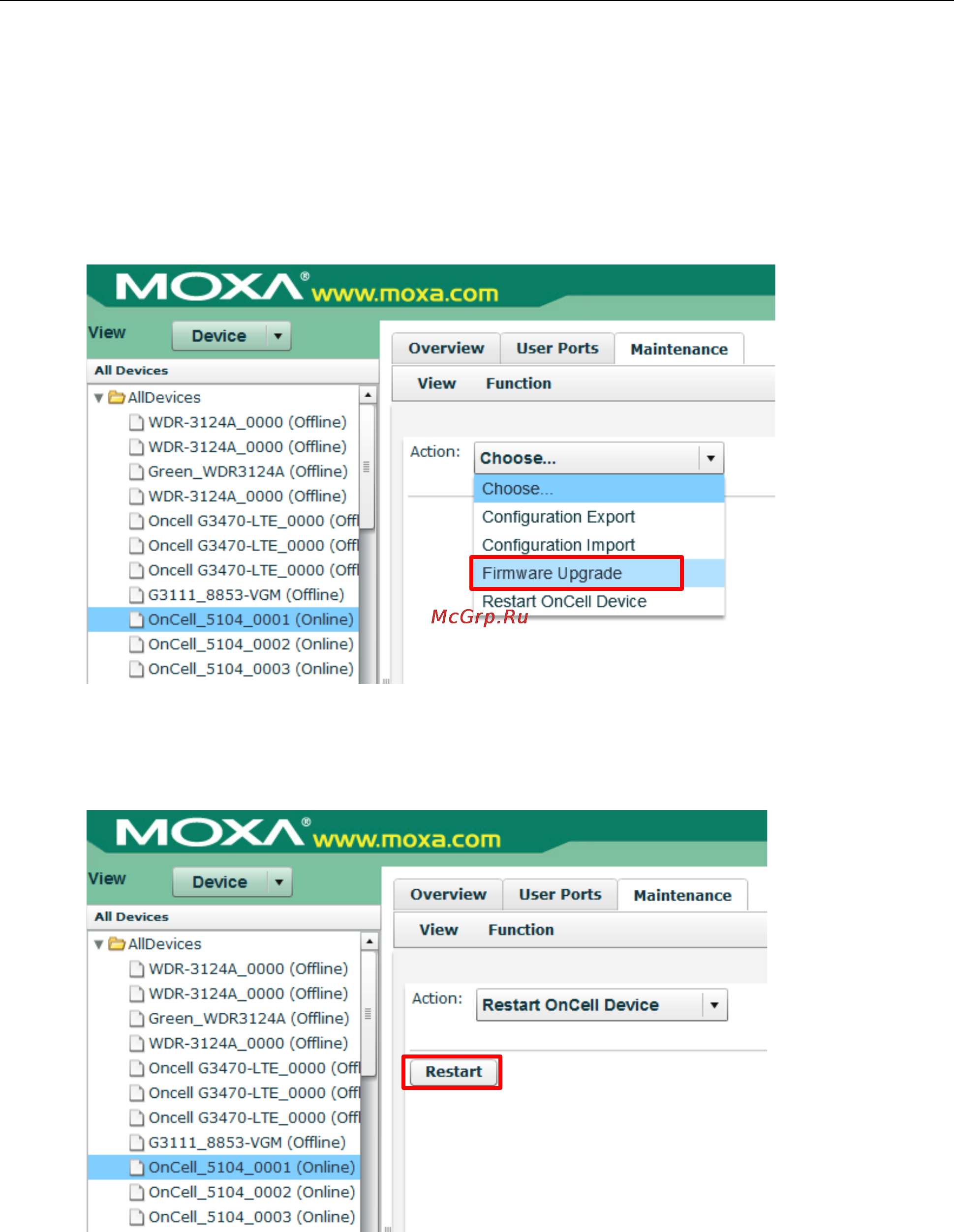 Moxa OnCell G3470A-LTE-EU-T [33/34] Firmware upgrade