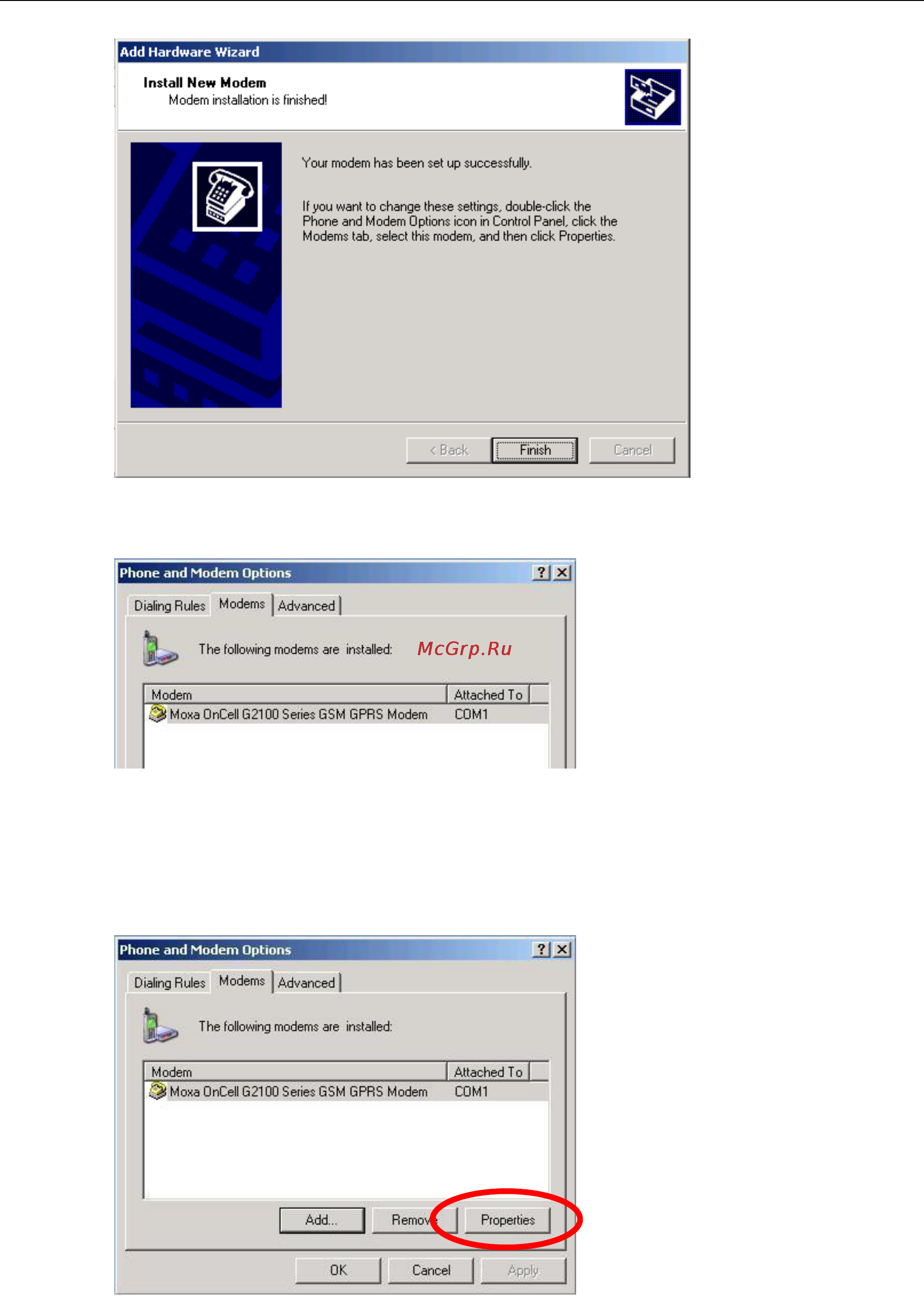 Moxa OnCell G2111 [36/48] Modem diagnostics