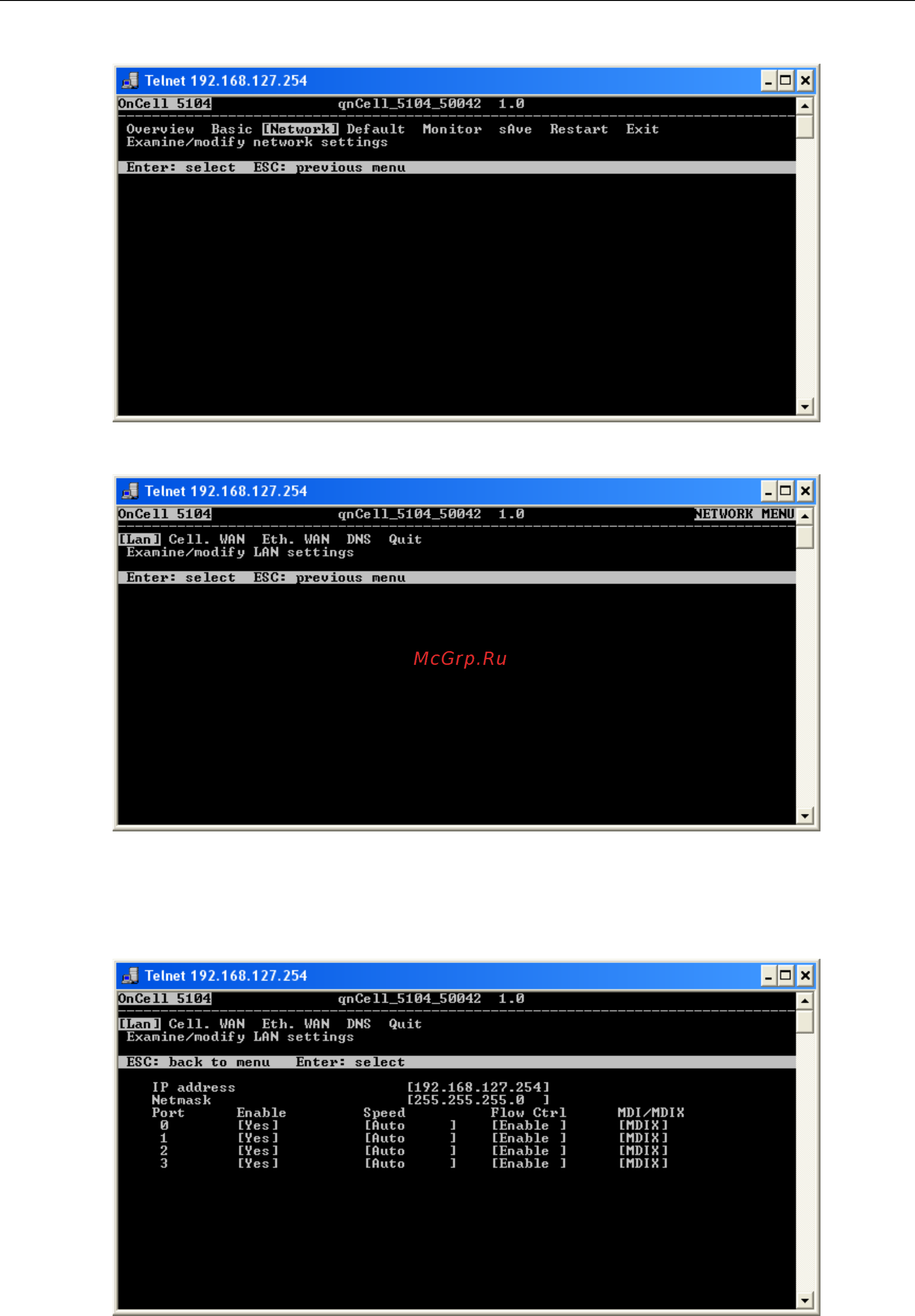 Moxa OnCell 5104-HSPA [19/67] Oncell 5000 series initial ip address configuration