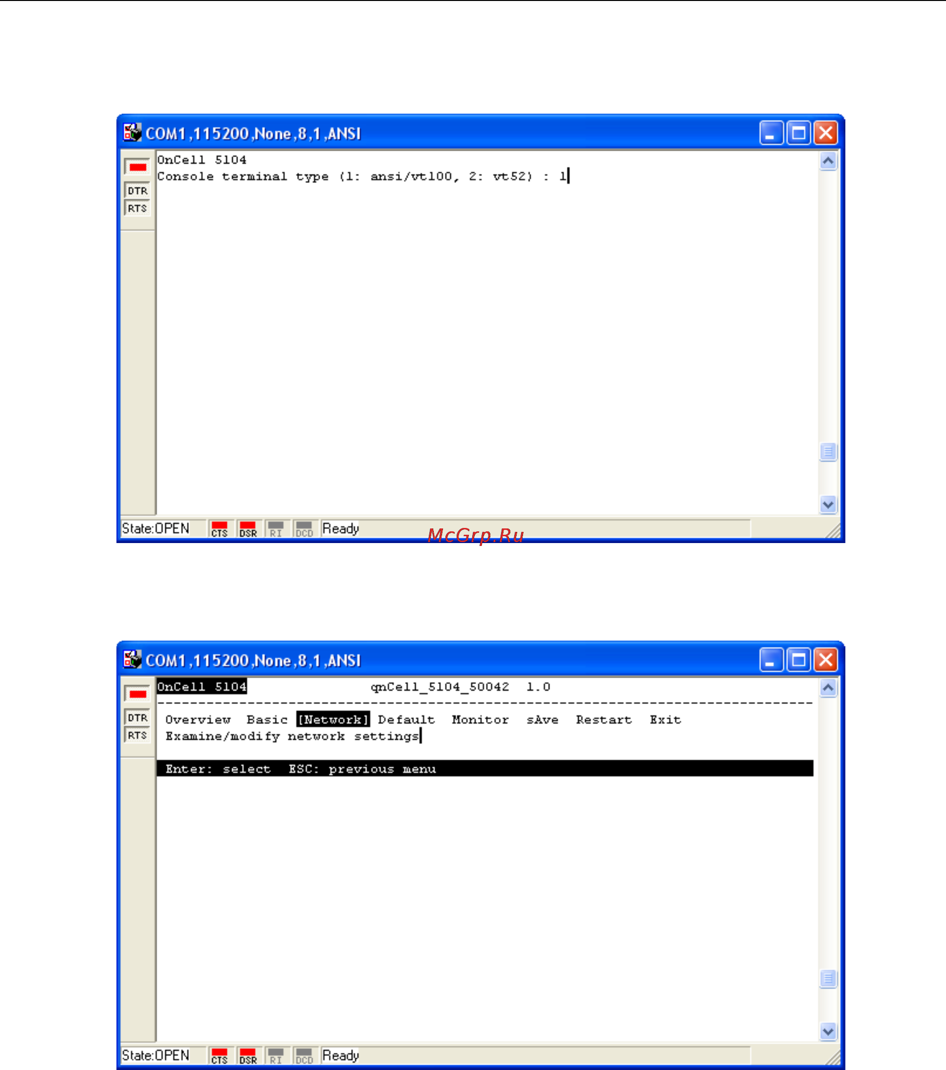 Moxa OnCell 5104-HSPA [22/67] Oncell 5000 series initial ip address configuration