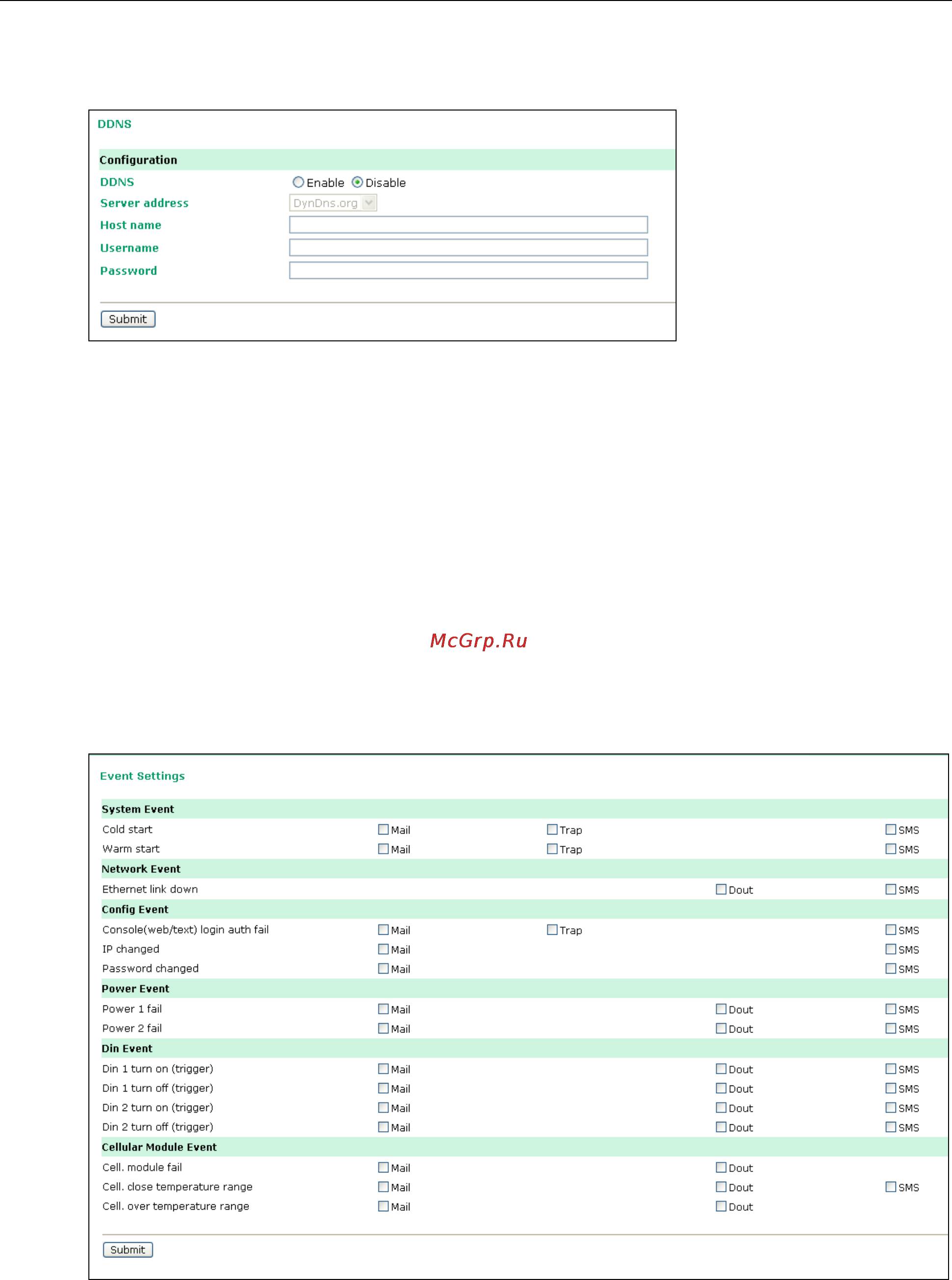 Moxa OnCell 5104-HSPA-T [38/67] Ddns configuration