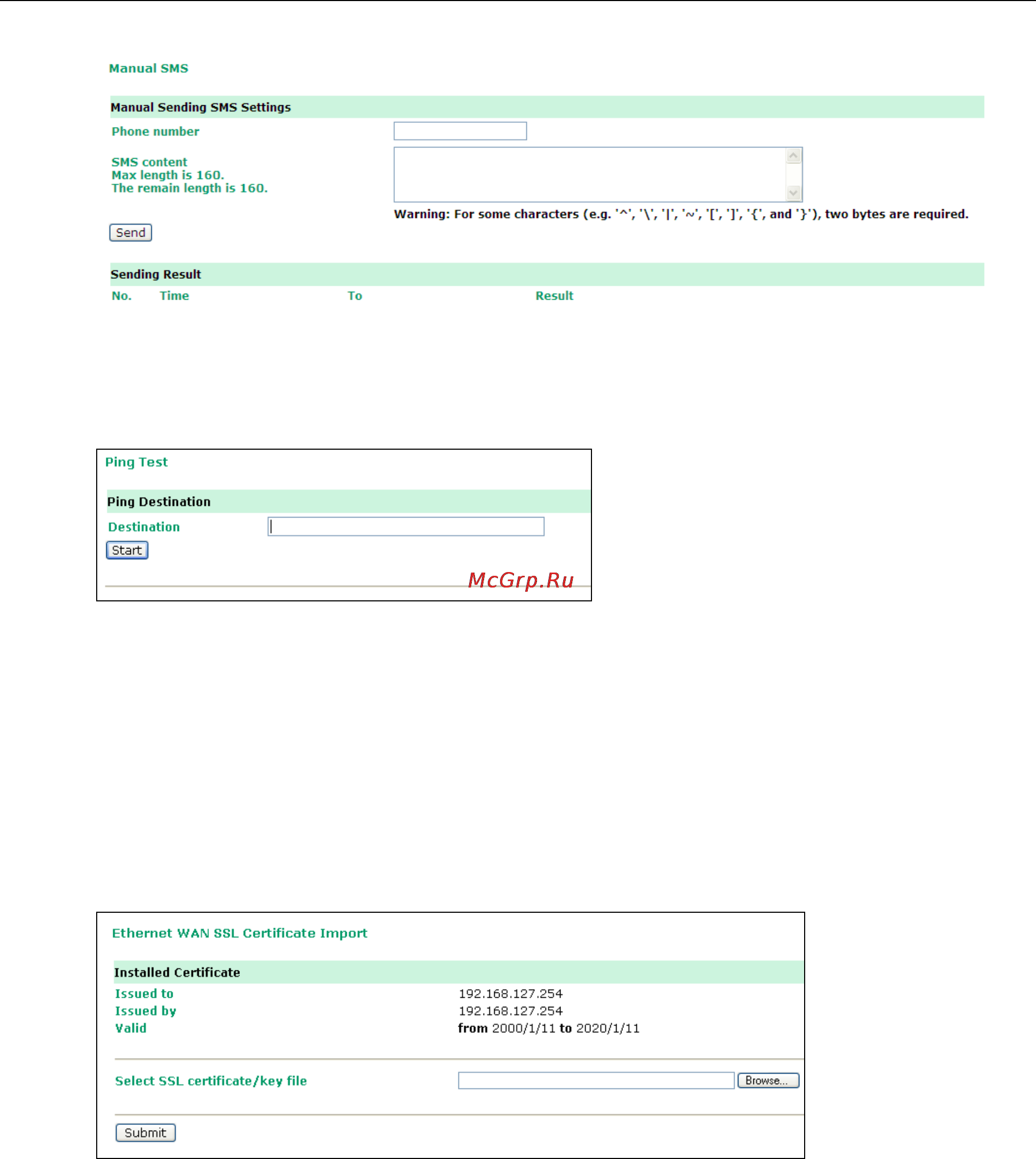 Moxa OnCell 5104-HSPA [45/67] Ping test