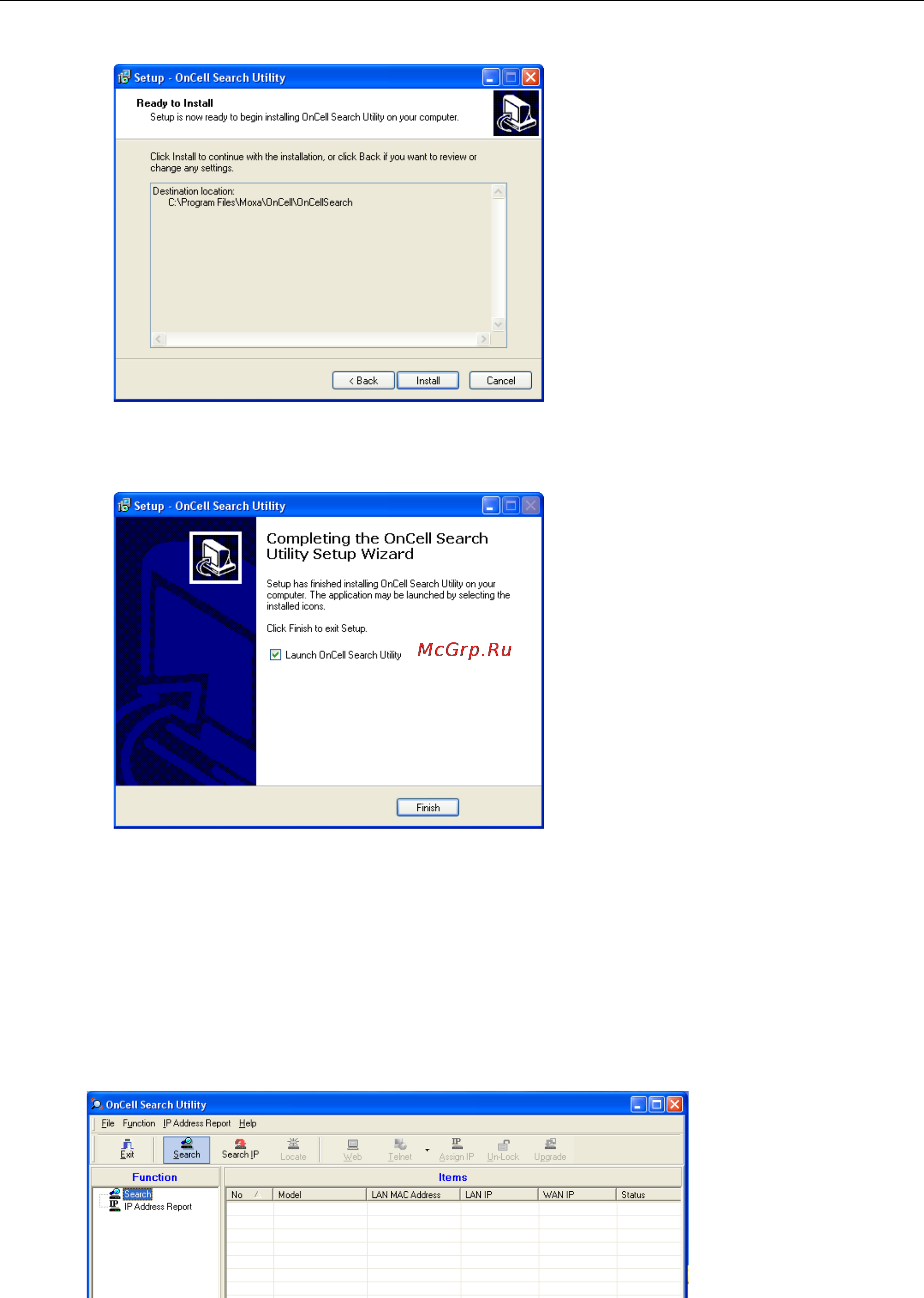Moxa OnCell 5104-HSPA-T [60/67] Oncell 5000 series oncell search utility