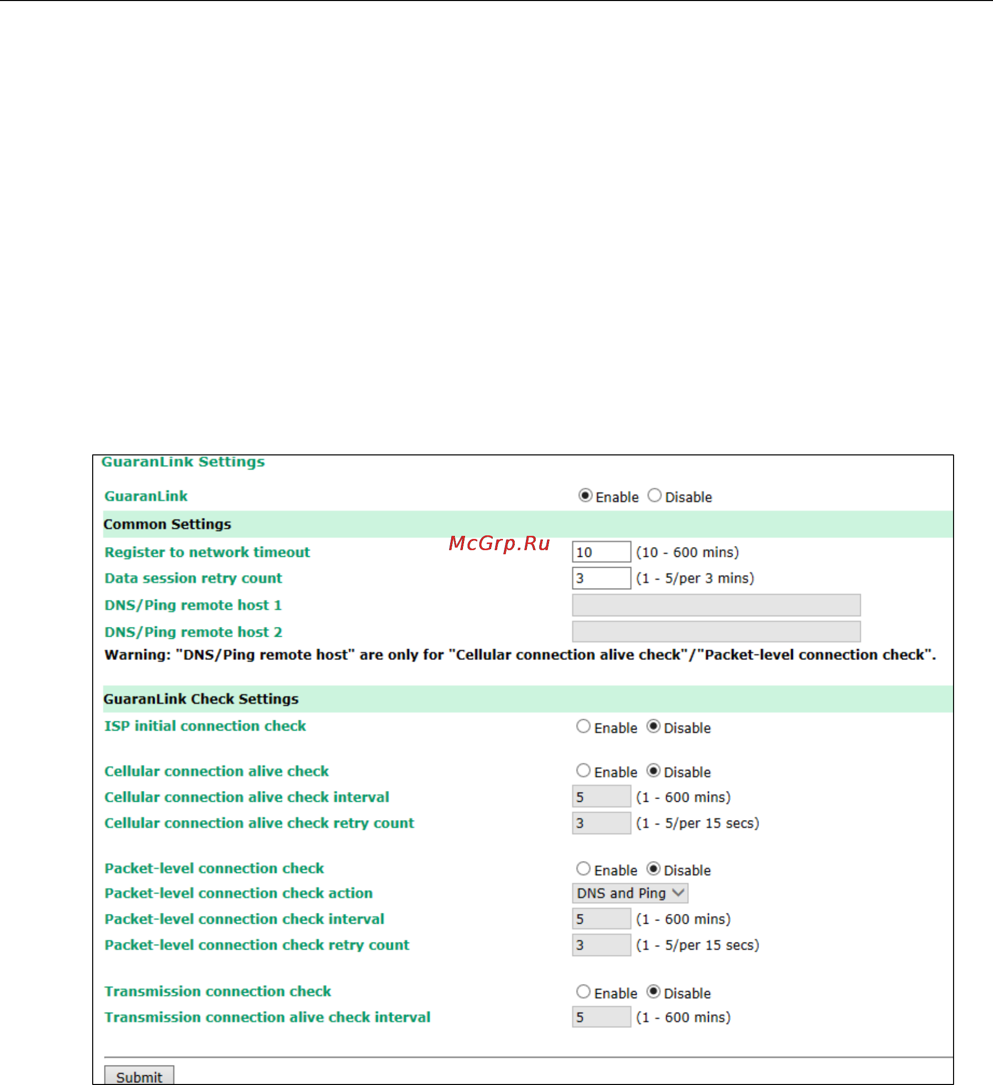 Moxa WDR-3124A-EU-T [47/94] Guaranlink recovery process