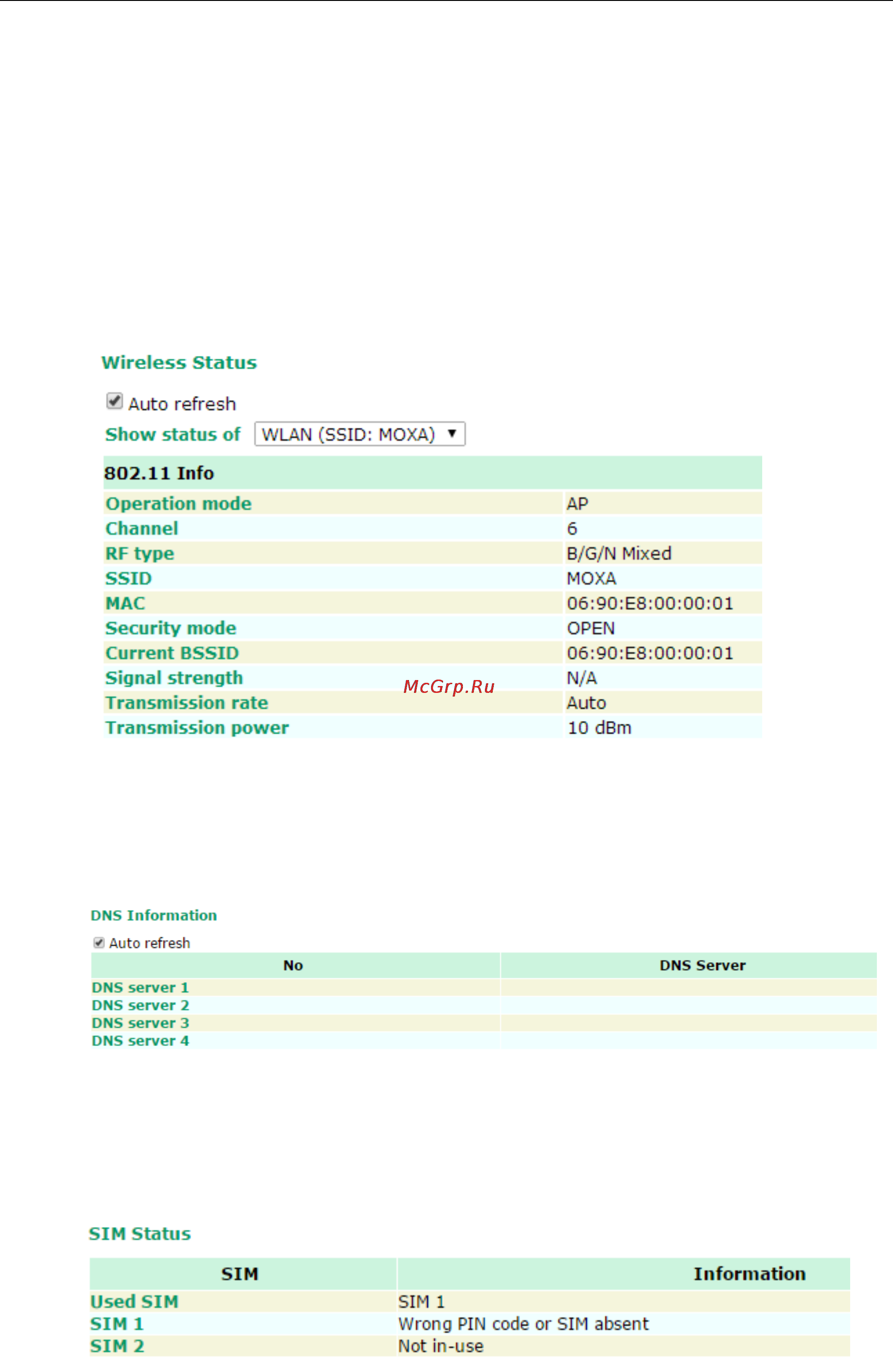 Moxa WDR-3124A-EU-T [69/94] Status