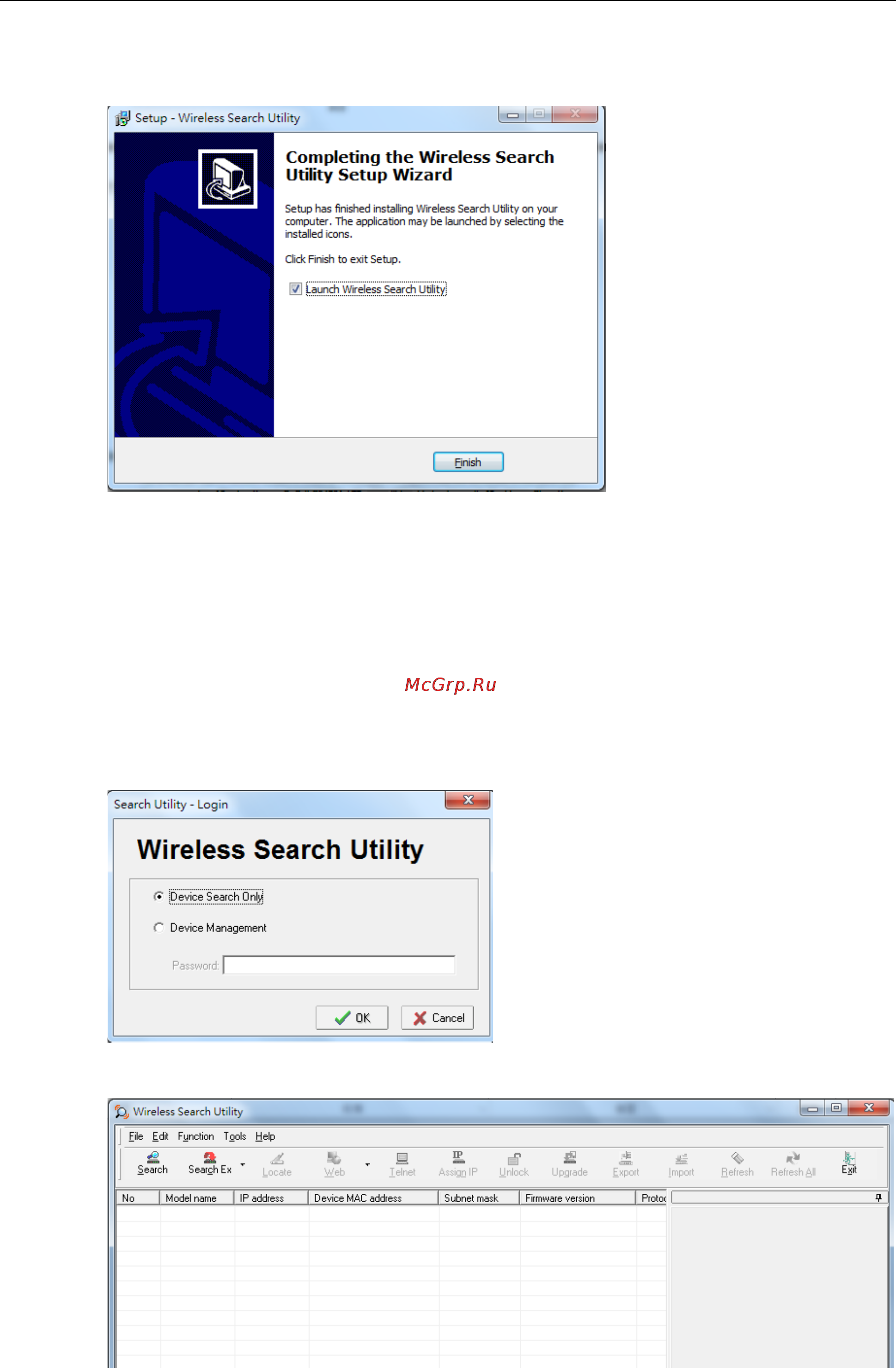 Moxa WDR-3124A-EU-T [83/94] Configuring the wireless search utility