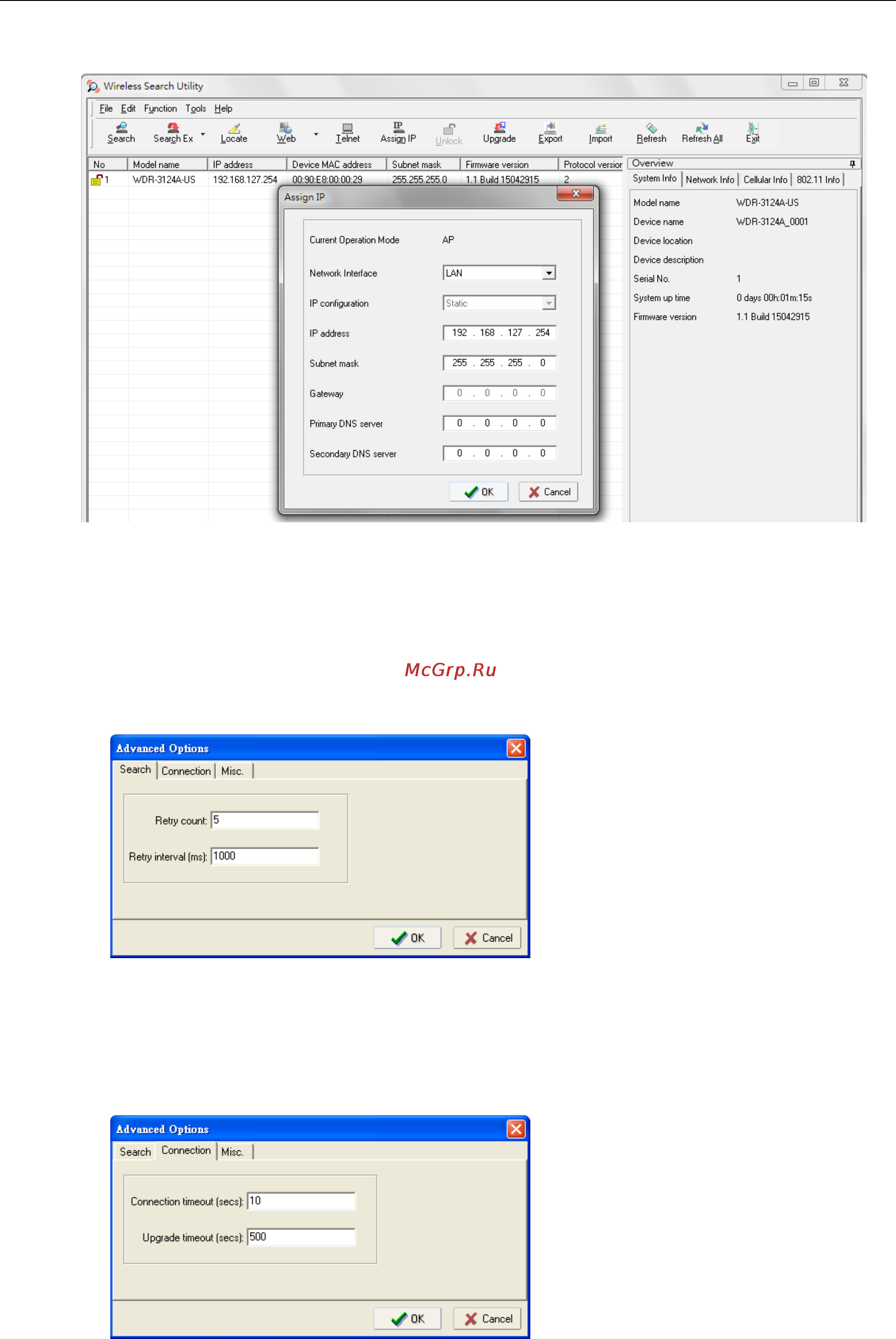 Moxa WDR-3124A-EU [86/94] Advanced options
