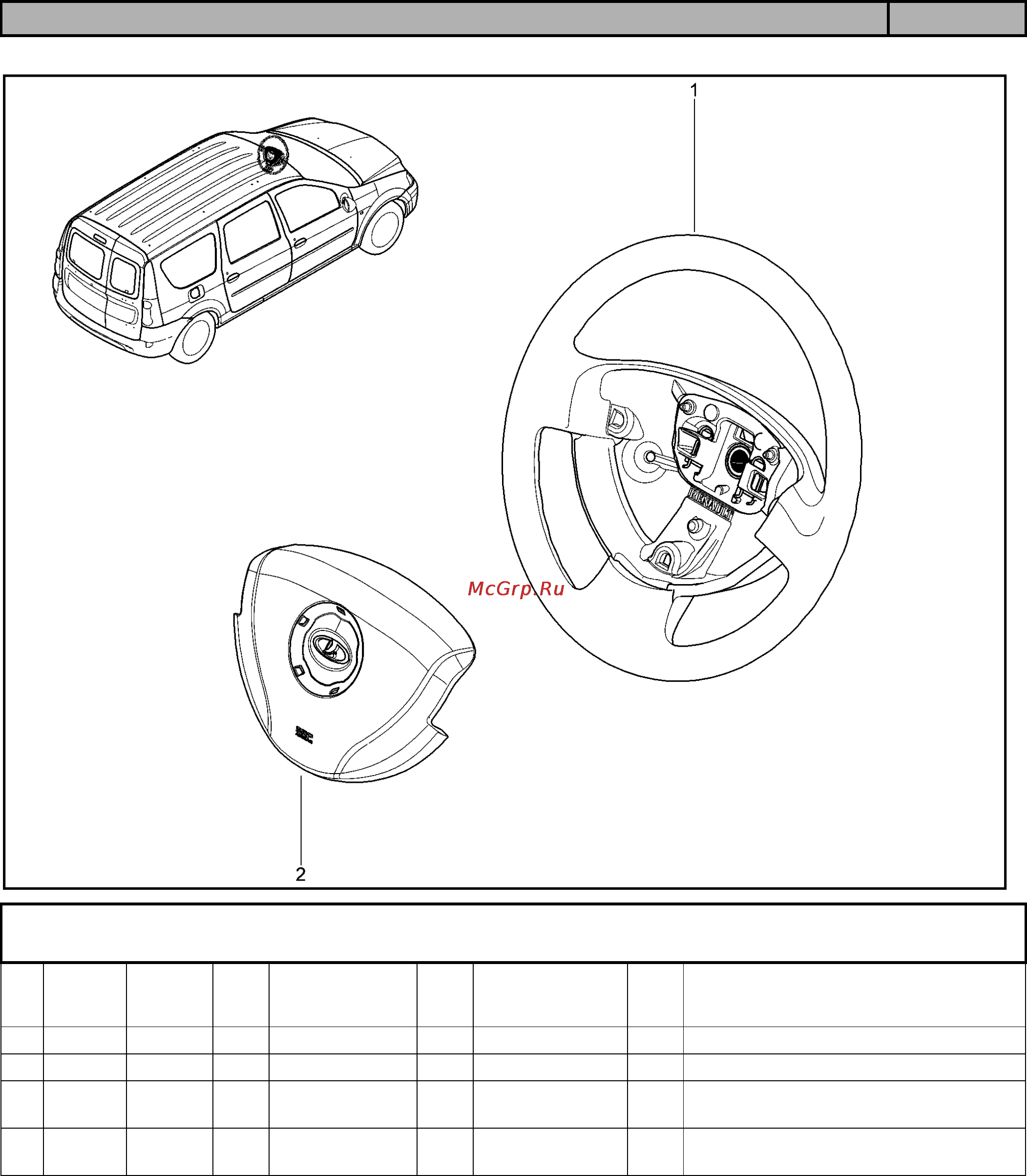 Lada Largus(2016) [175/431] Руль 366010
