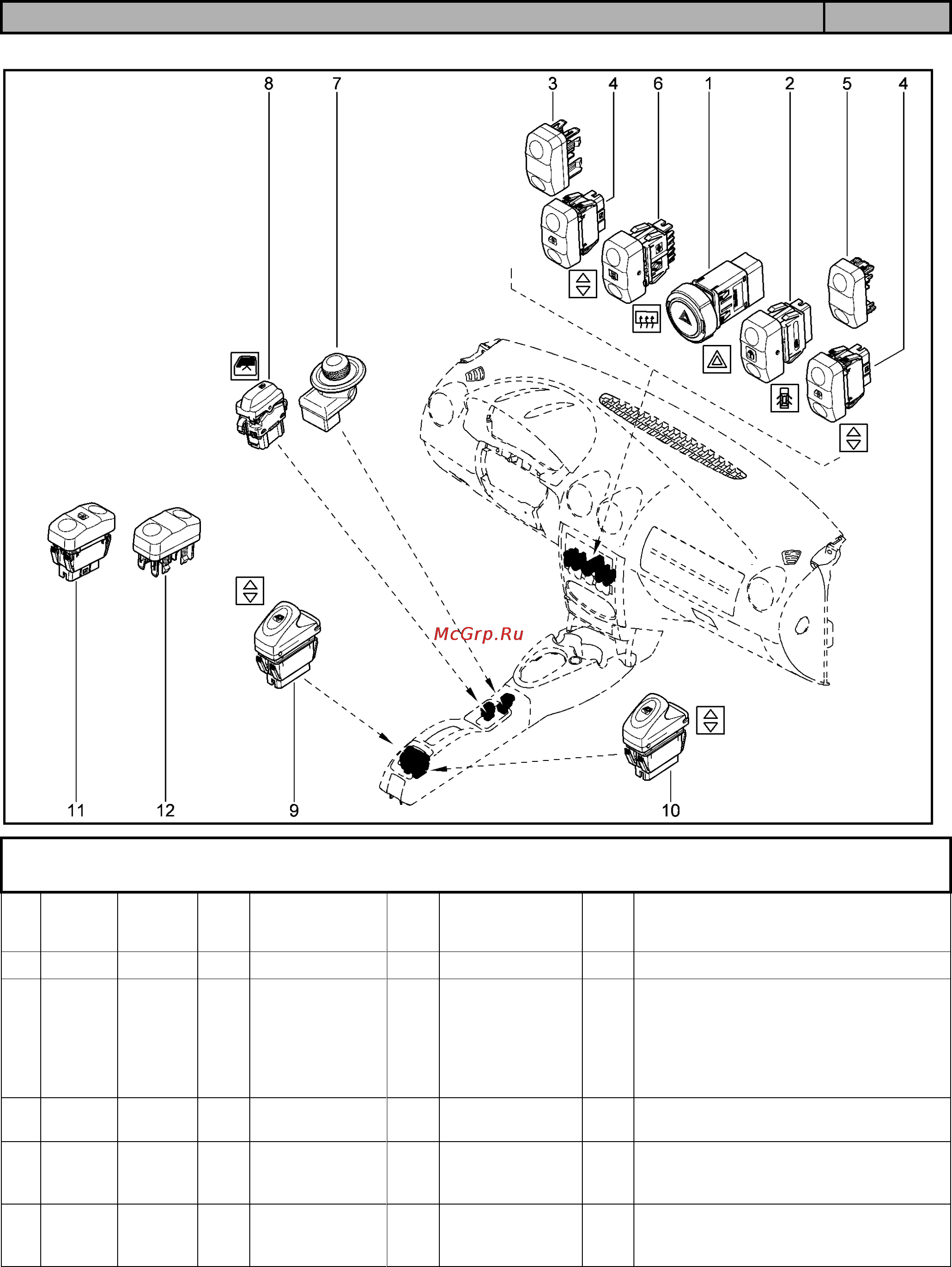 Lada Largus(2016) [376/431] Переключатели 842011