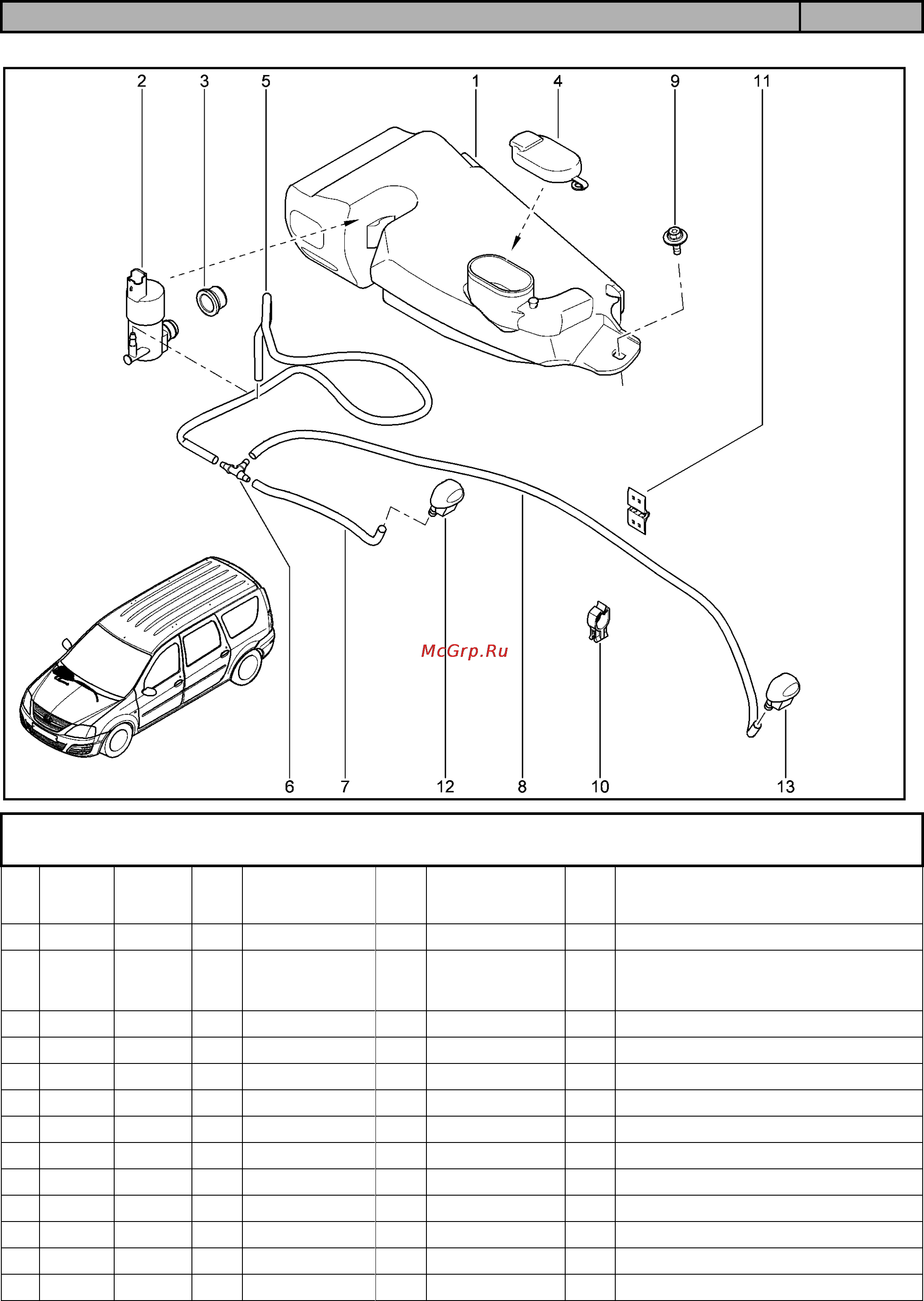 Lada Largus(2016) [382/431] Омыватель передних стёкол 860110
