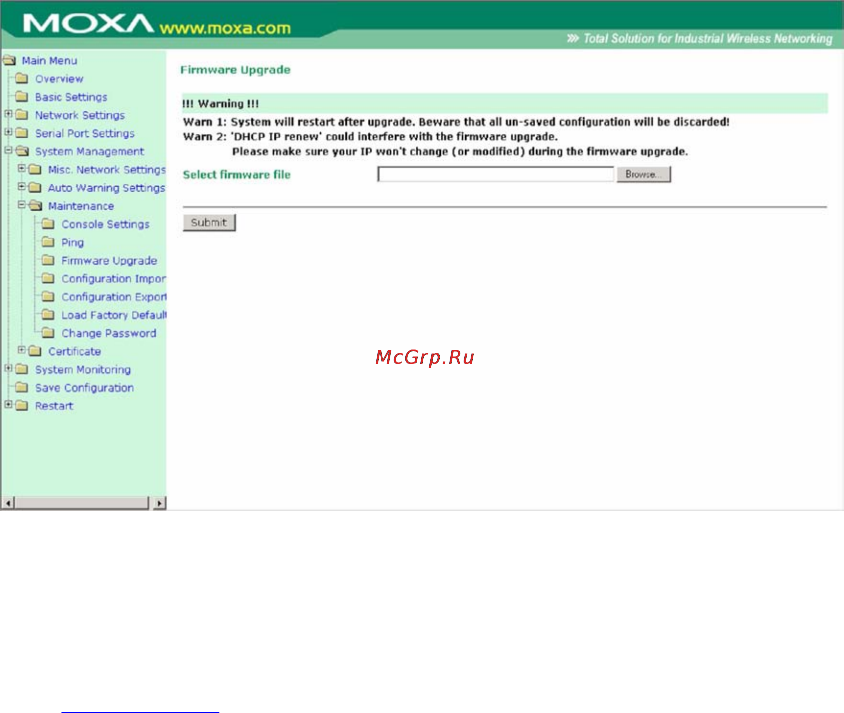 Moxa OnCell G3211 [130/184] Импорт экспорт конфигурации configuration import export