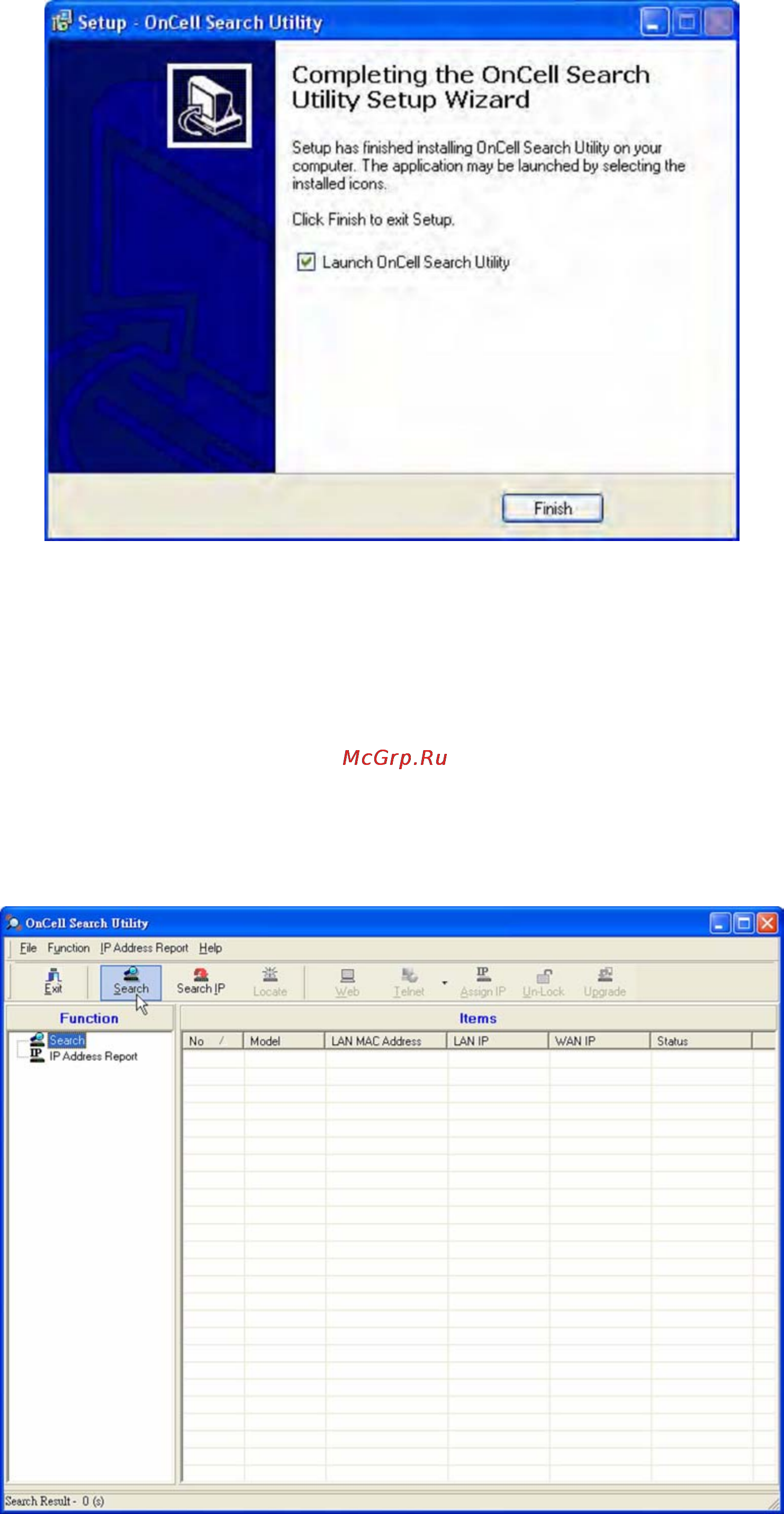 Moxa OnCell G3251 [158/184] Настройка утилиты oncell search utility