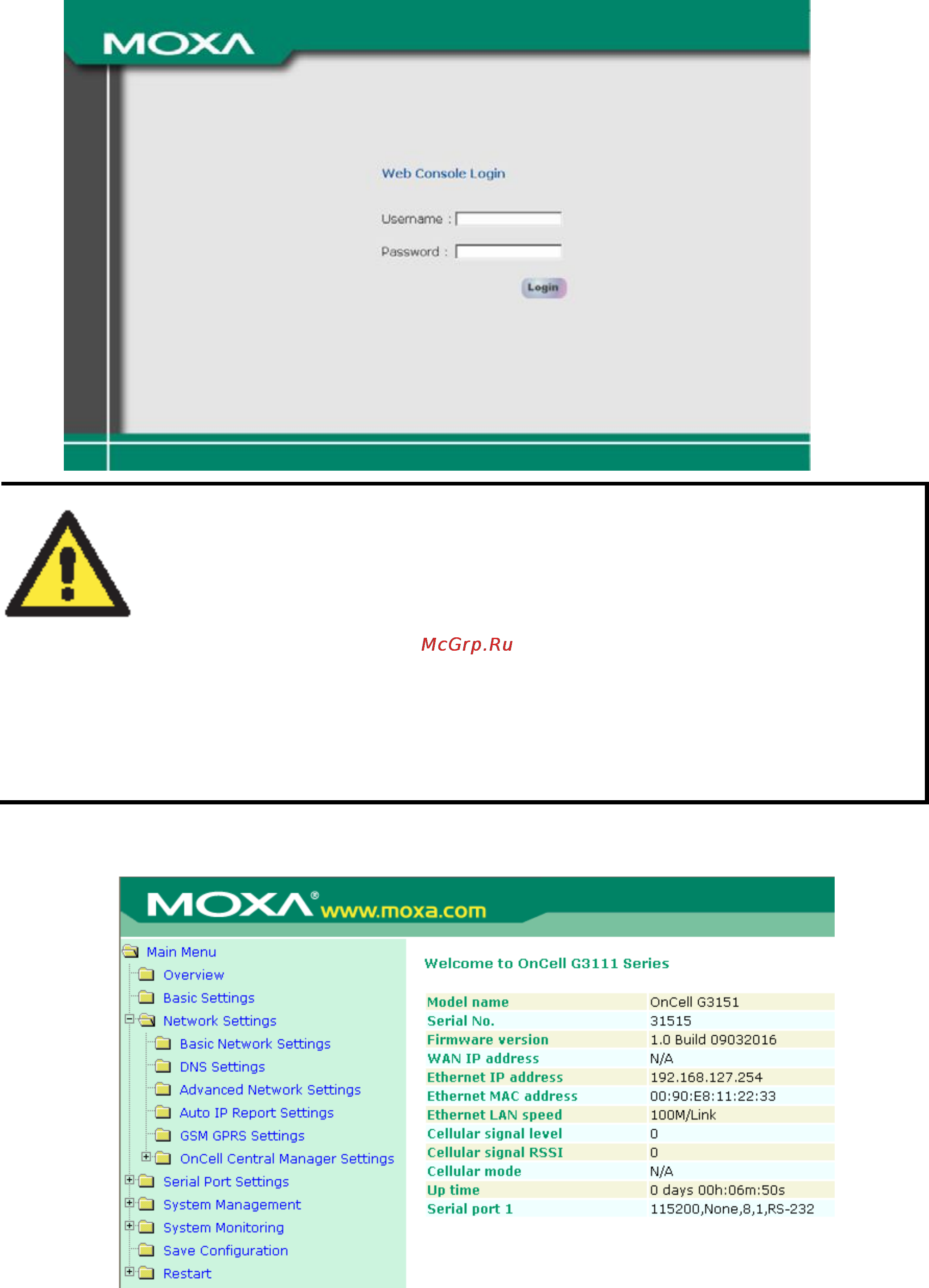 Moxa OnCell G3151 Инструкция по эксплуатации онлайн [49/184] 171565