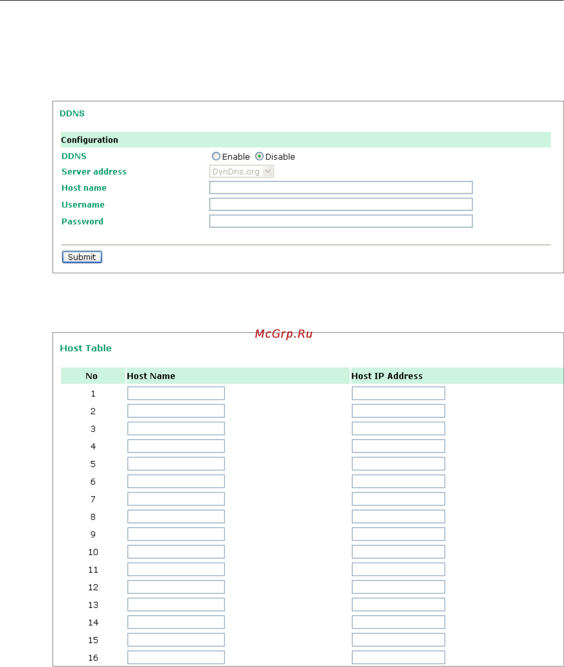 Moxa OnCell G3110-HSPA [115/172] Host table