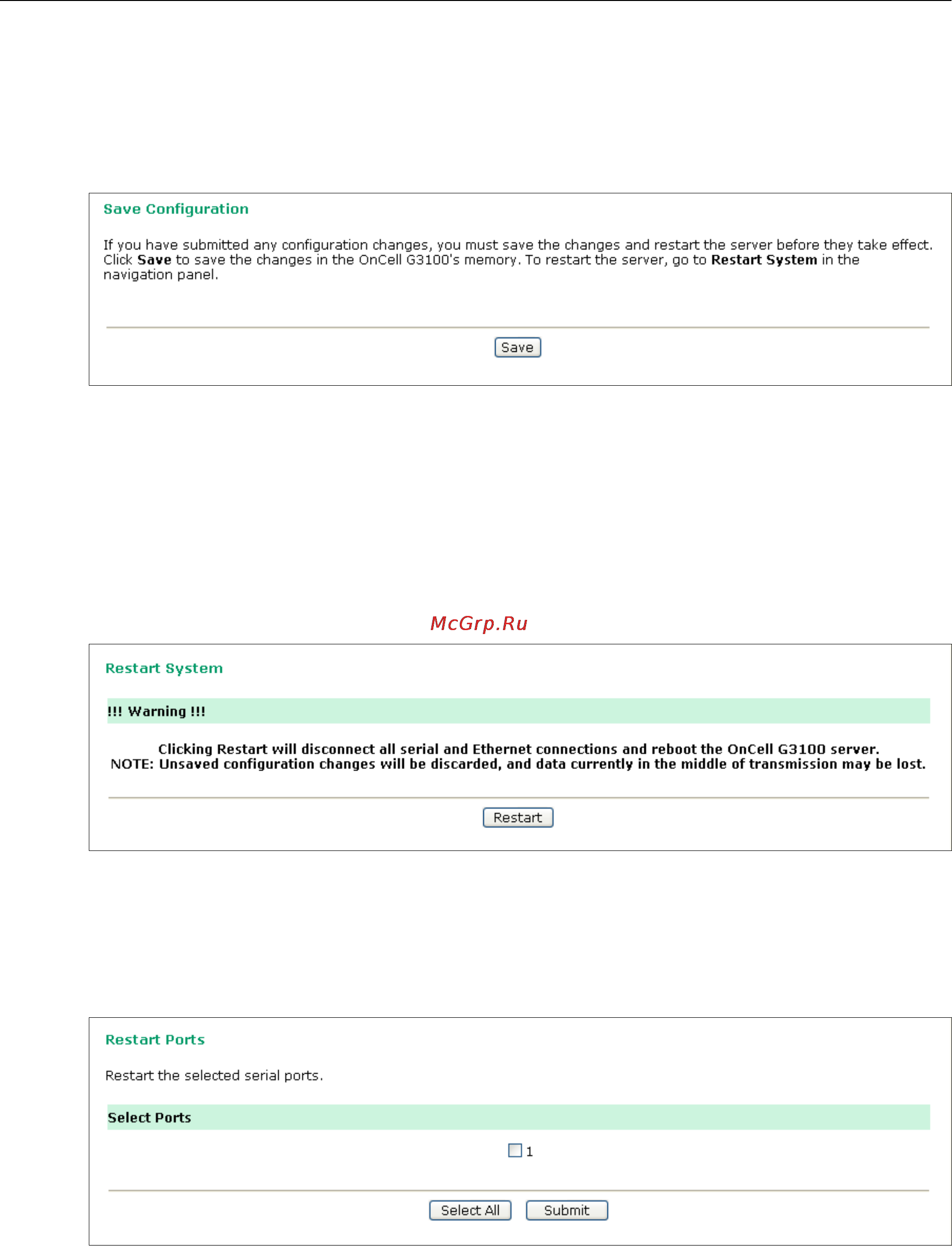 Moxa OnCell G3150-HSPA [132/172] Oncell g3100 series system management settings