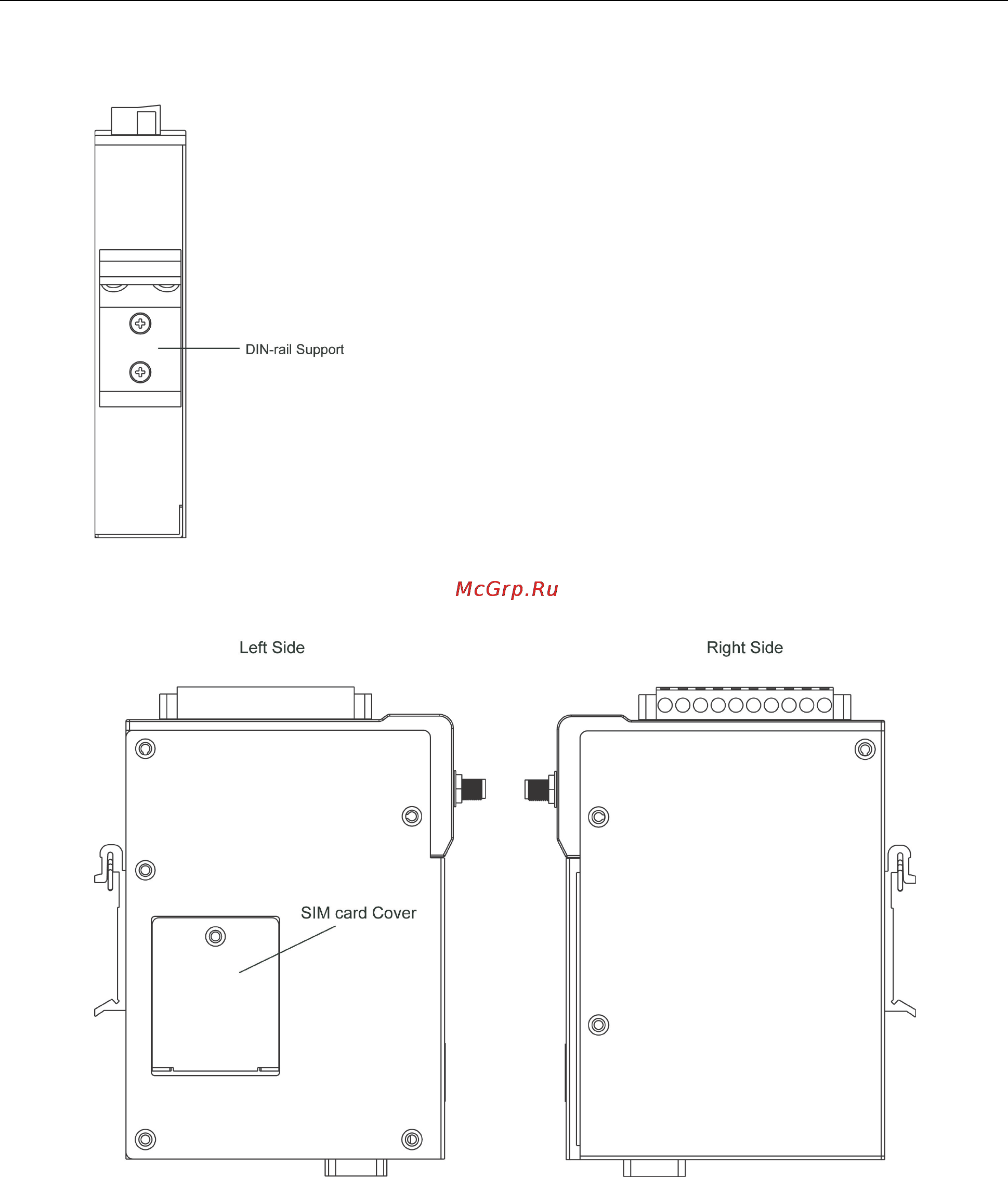 Moxa OnCell G3150-HSPA-T [15/172] Rear view