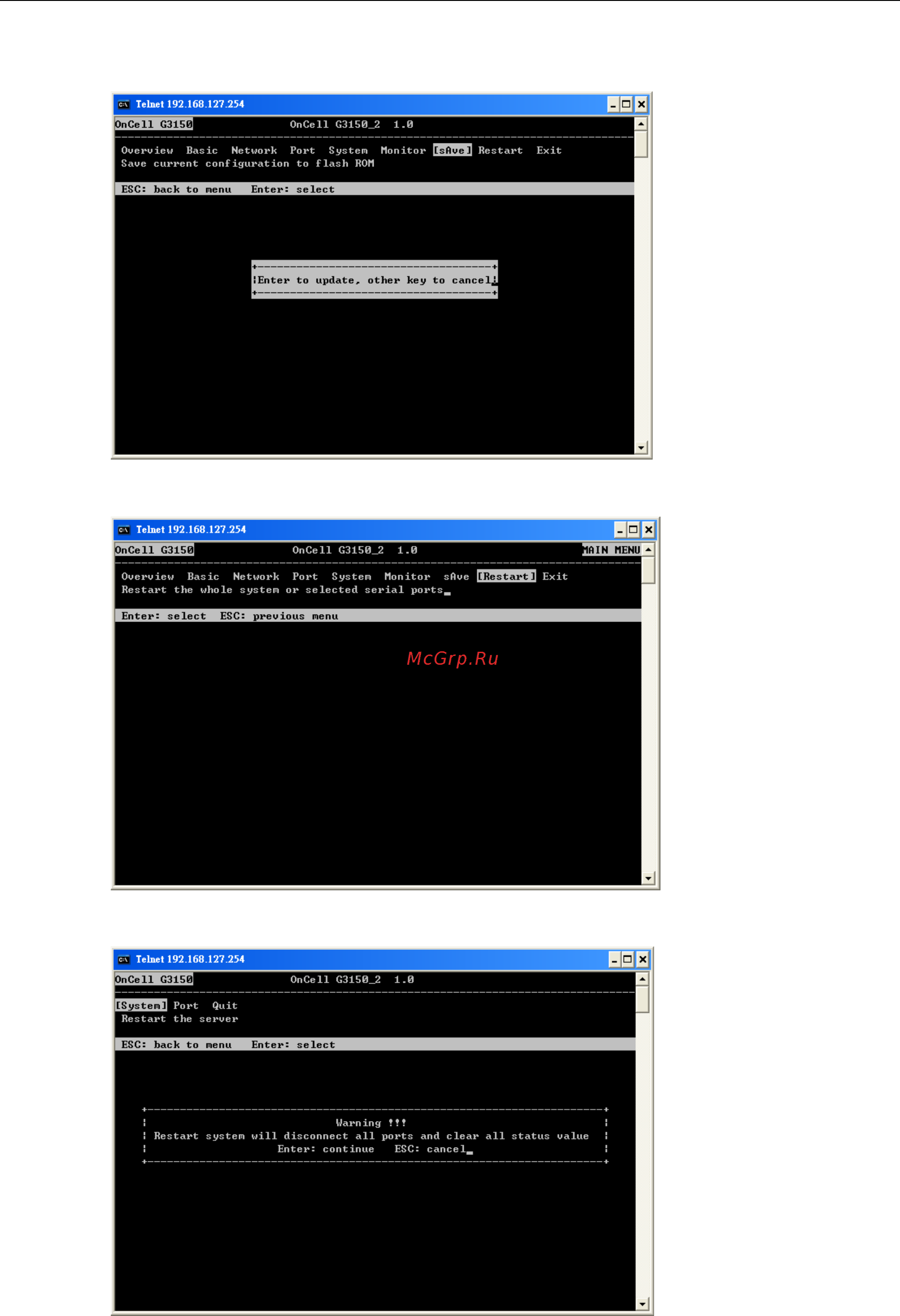 Moxa OnCell G3150-HSPA-T [27/172] Oncell g3100 series initial ip address configuration