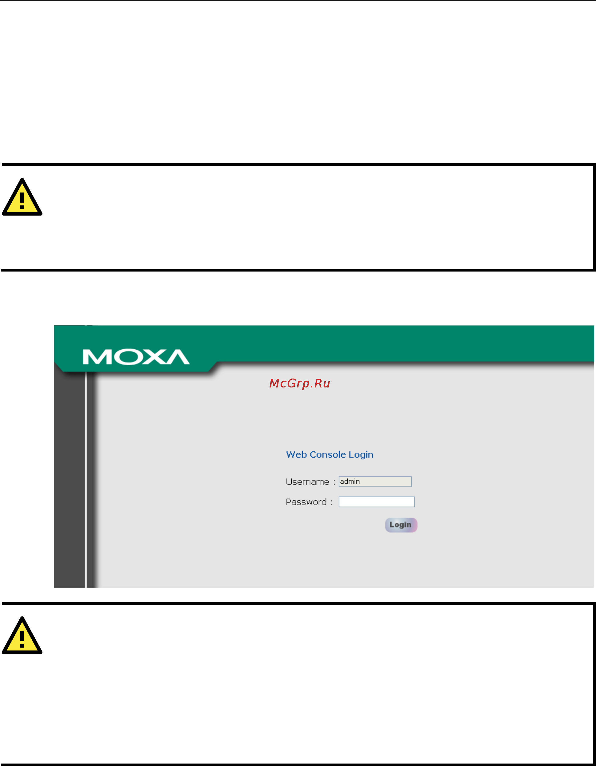 Moxa OnCell G3150-HSPA [46/172] Opening the web console