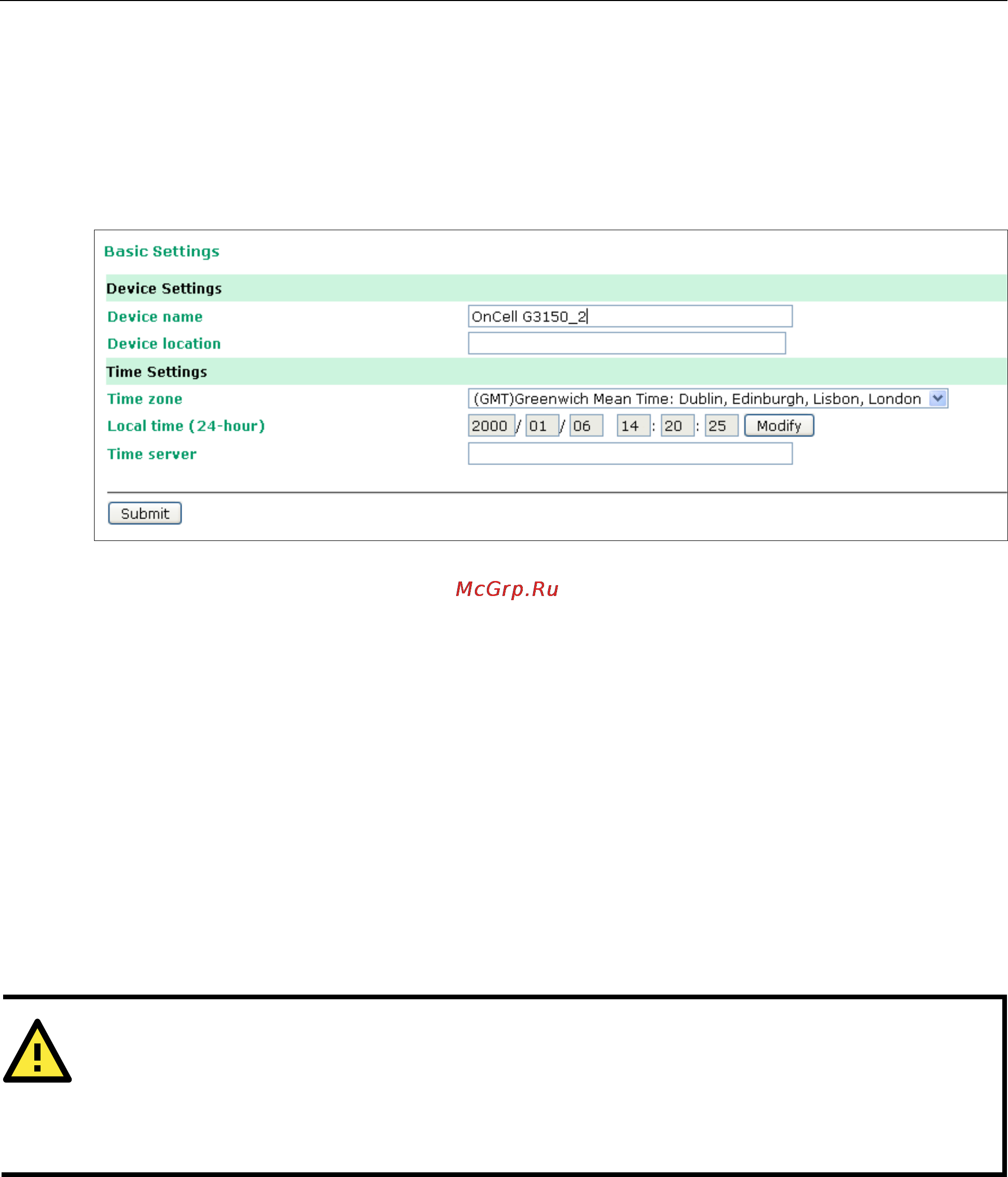 Moxa OnCell G3110-HSPA [48/172] Basic settings