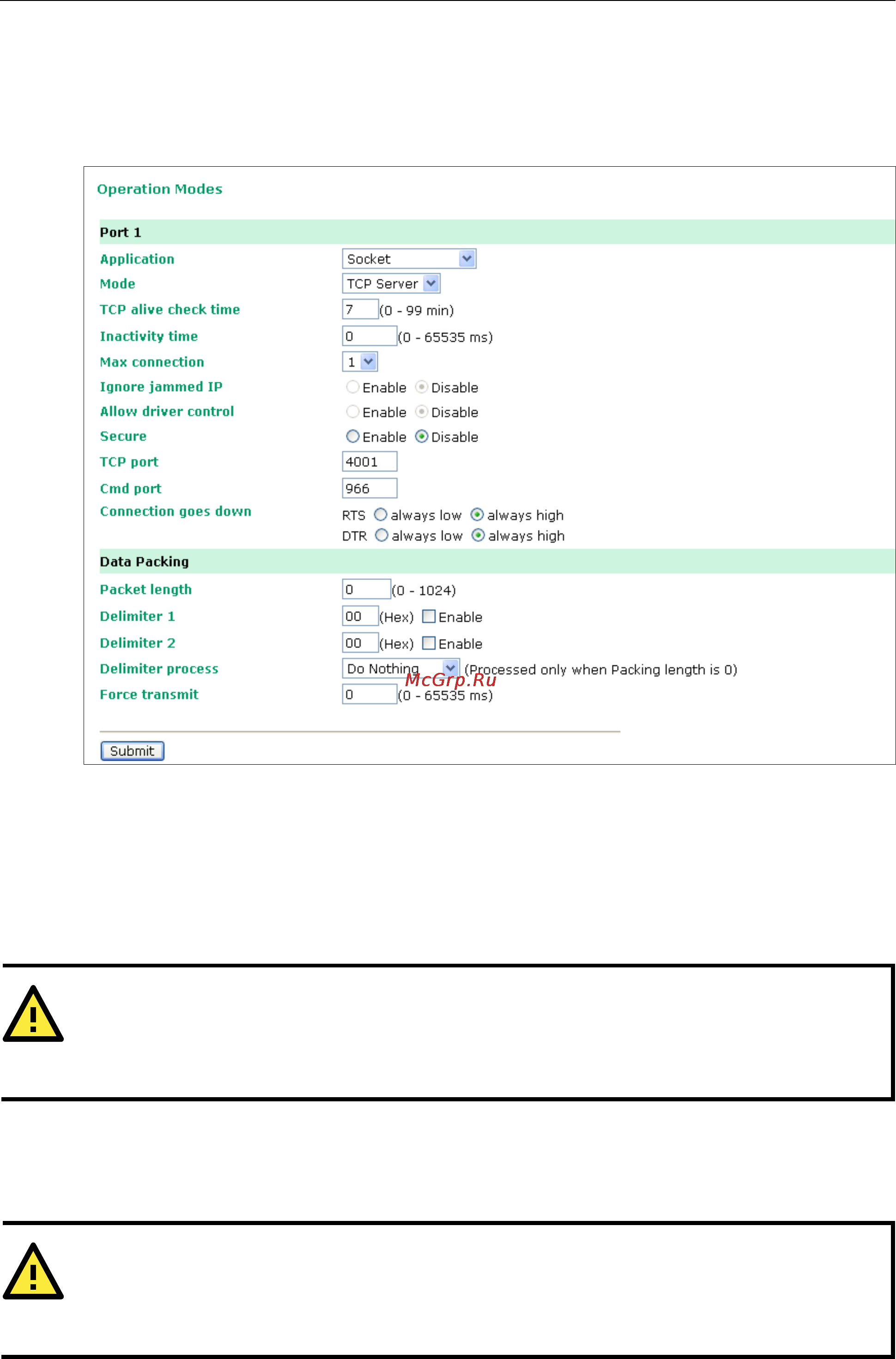 Moxa OnCell G3110-HSPA [69/172] Tcp server mode