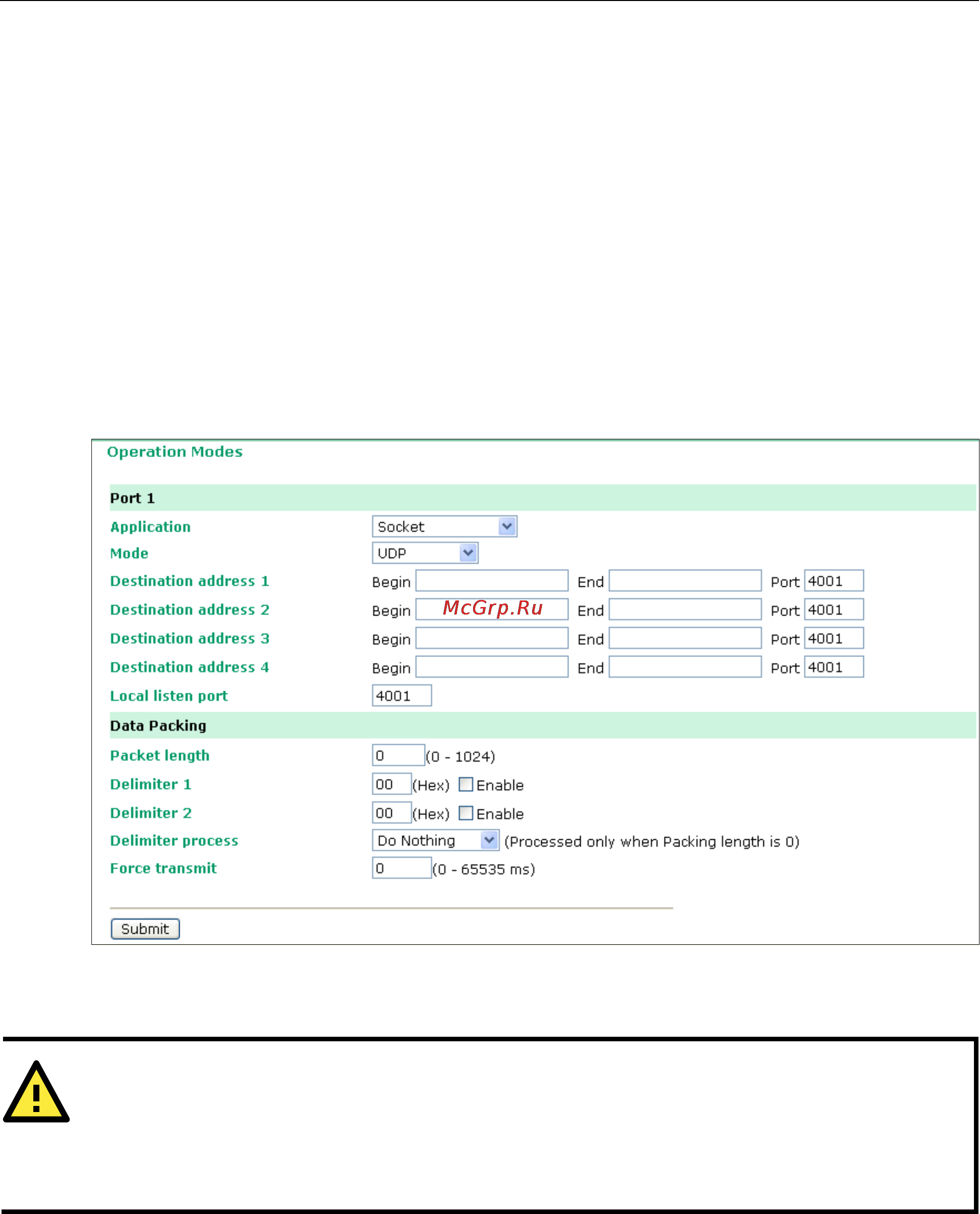 Moxa OnCell G3110-HSPA [74/172] Udp mode
