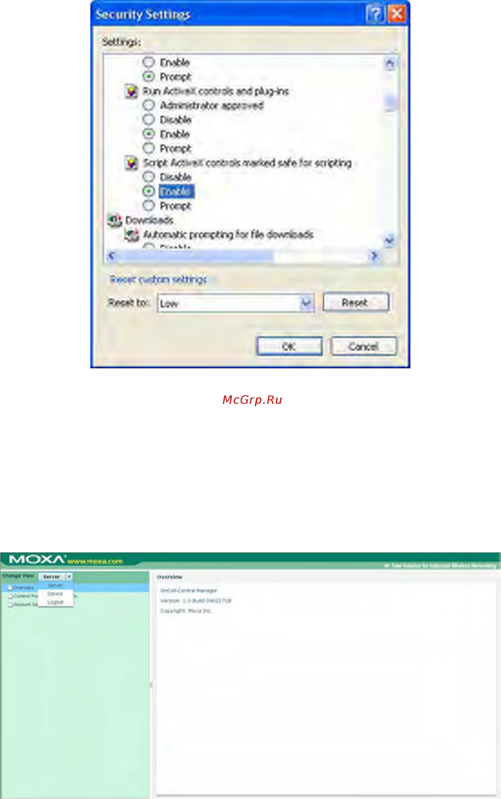 Moxa OnCell G3110 [131/212] Web консоль oncell central