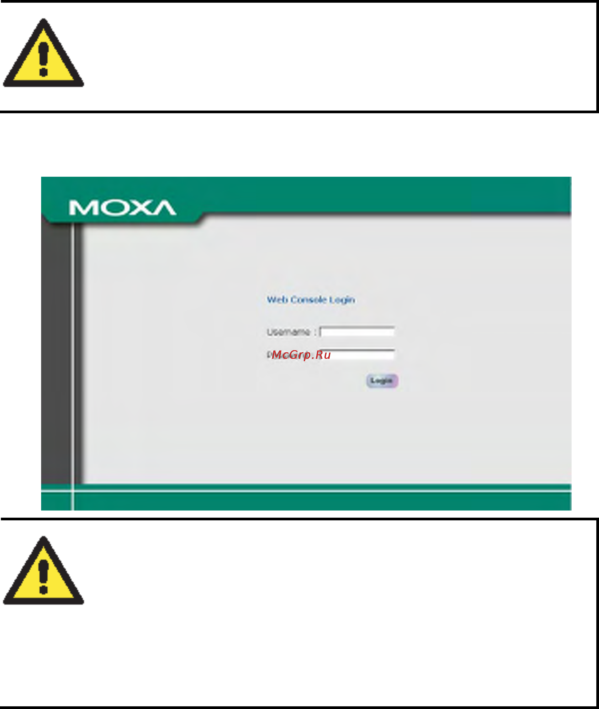Moxa OnCell G3110 [54/212] Открытие web консоли