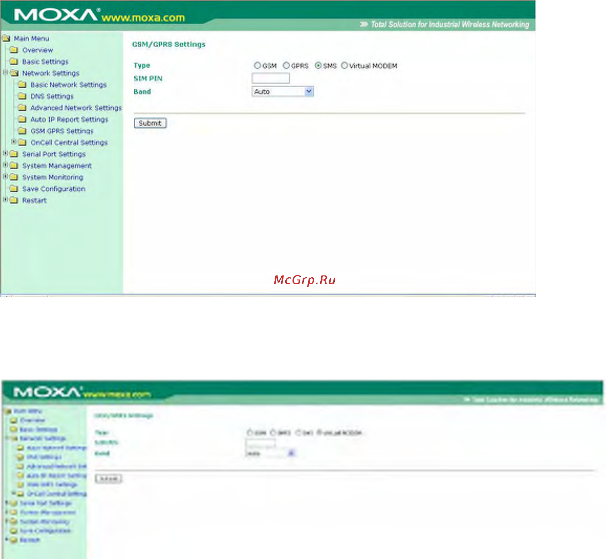 Moxa OnCell G3150 [67/212] Режим sms