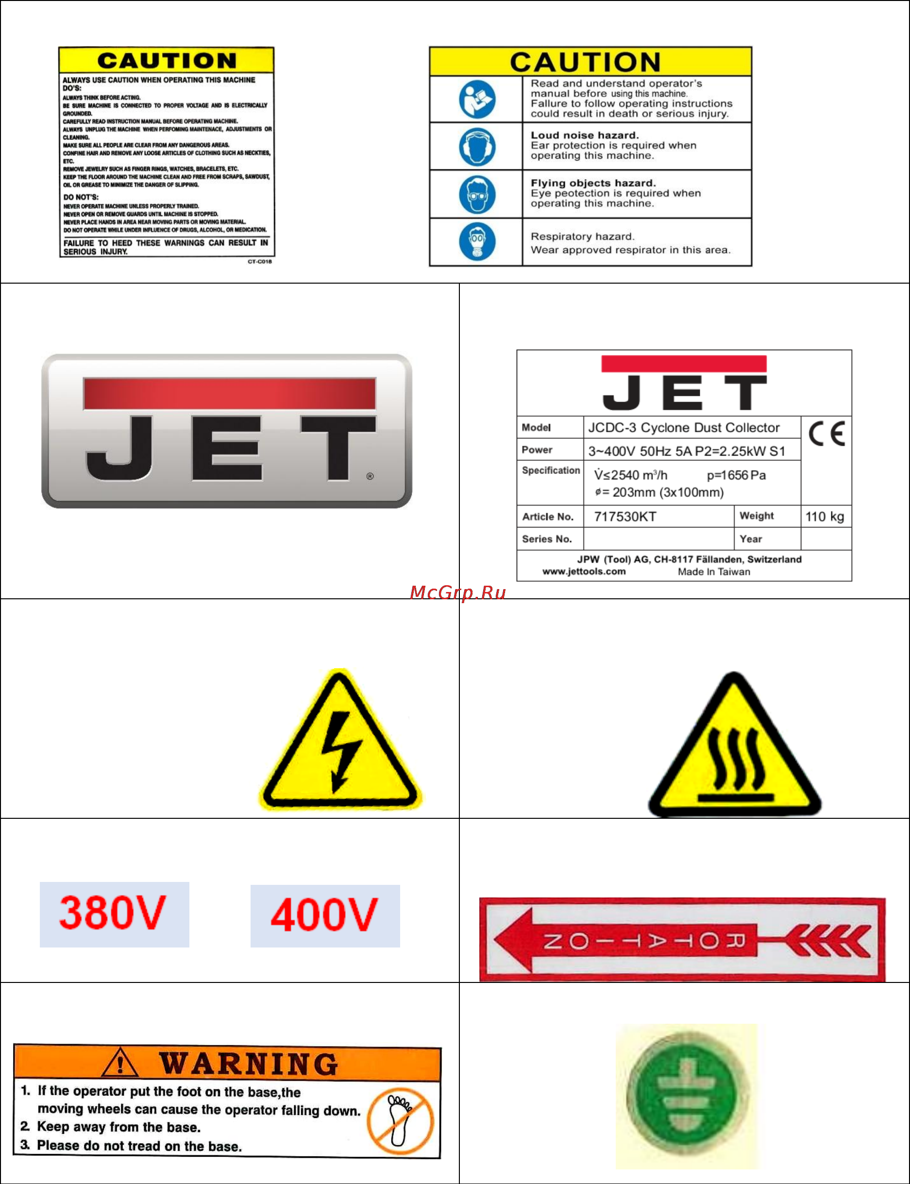 Jet JCDC-1.5 (717515M) Инструкция по эксплуатации онлайн [4/13] 171642