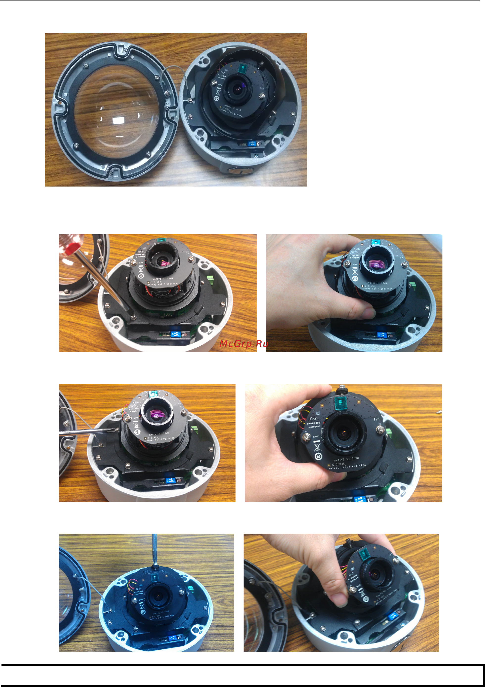 Moxa VPort P26A-1MP [20/82] Step 5 assemble the ip camera module with the bottom case