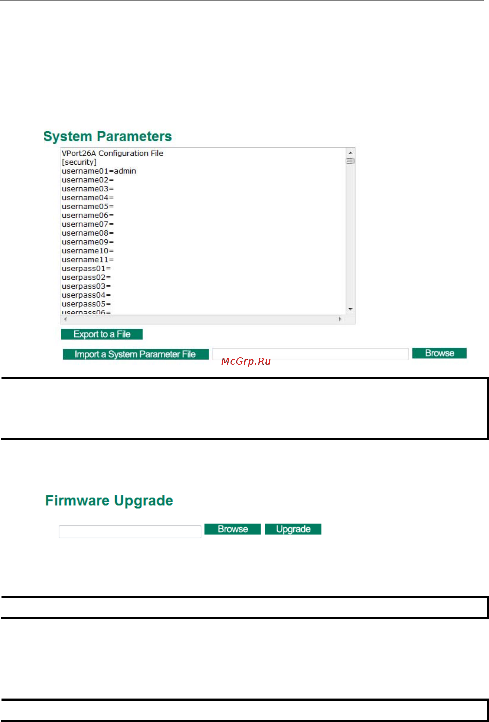 Moxa VPort P26A-1MP-T [36/82] System parameters