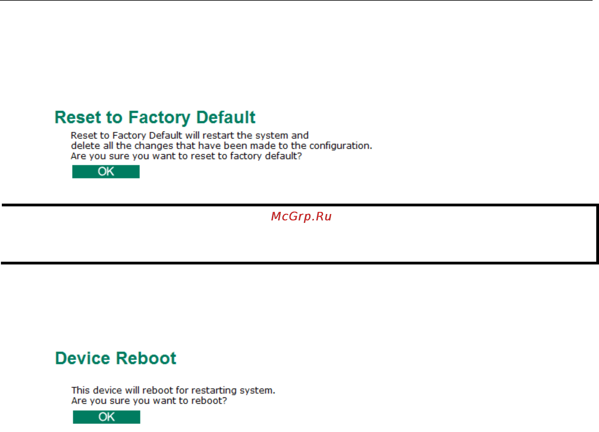 Moxa VPort P26A-1MP-T [37/82] Reset to factory default