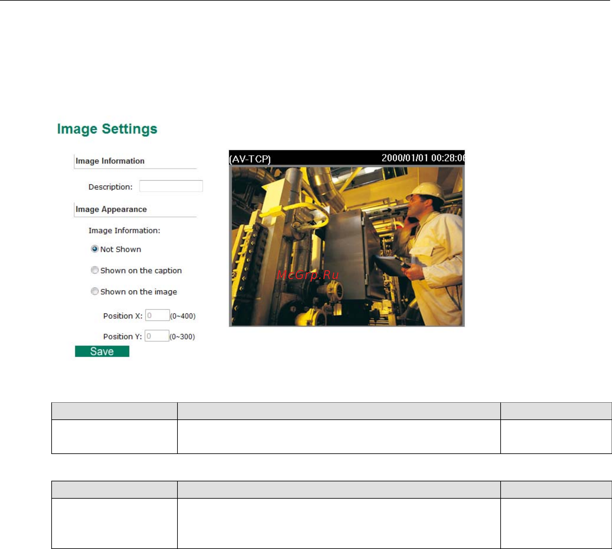 Moxa VPort P26A-1MP [55/82] Image settings